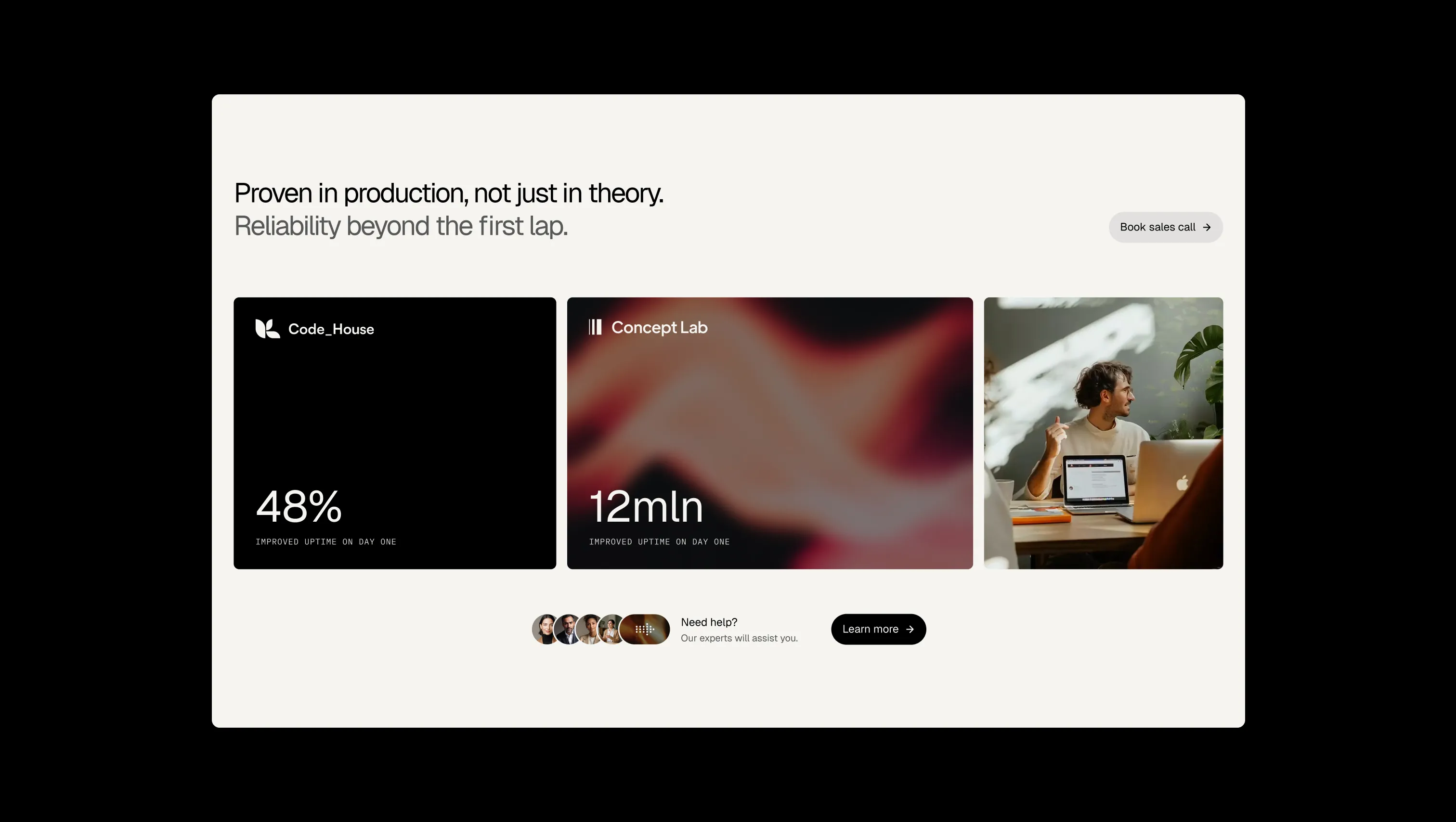 Case Study Stats with CTA Section
