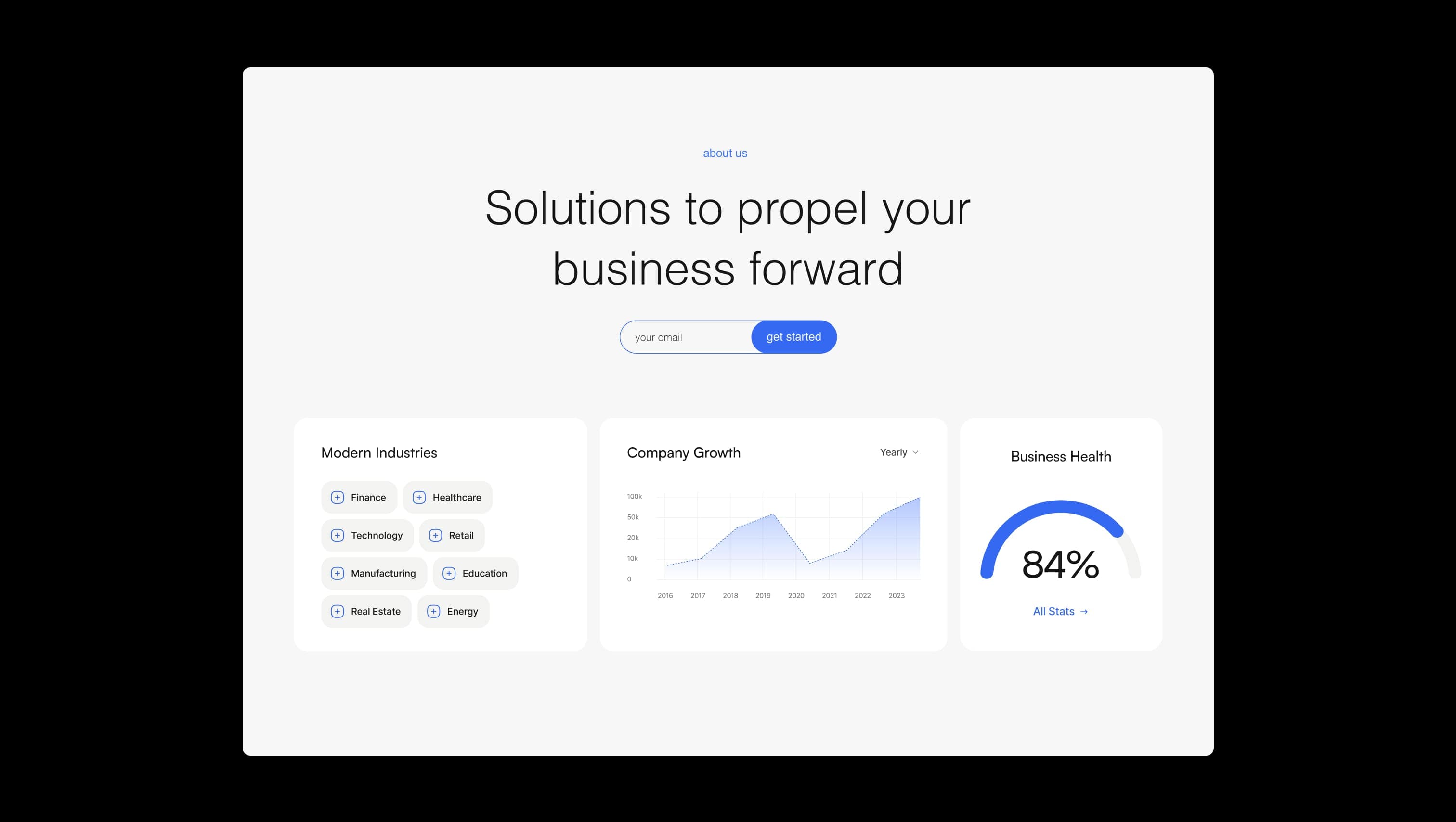 Hero with Email Signup