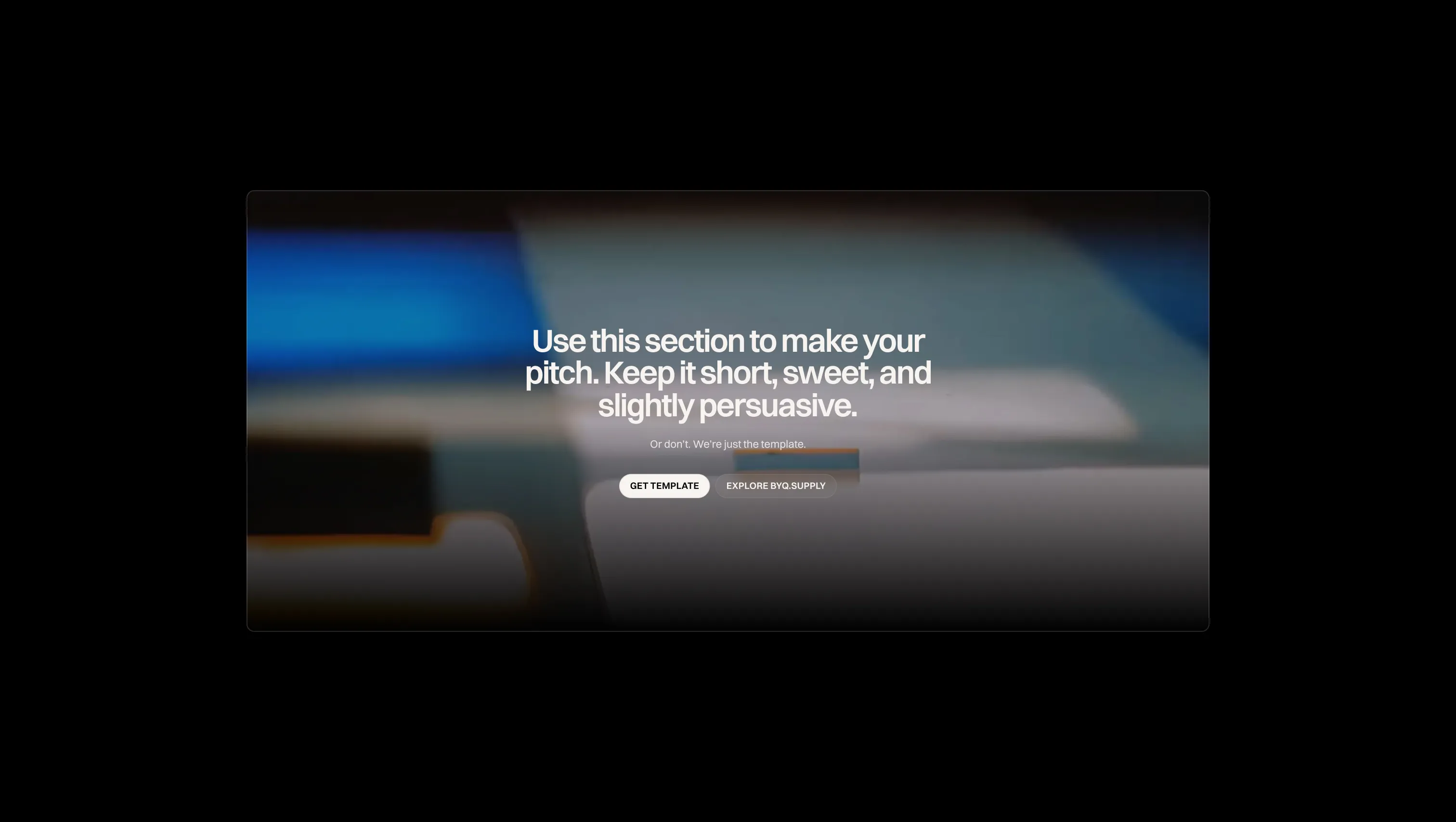 Video Background Call To Action