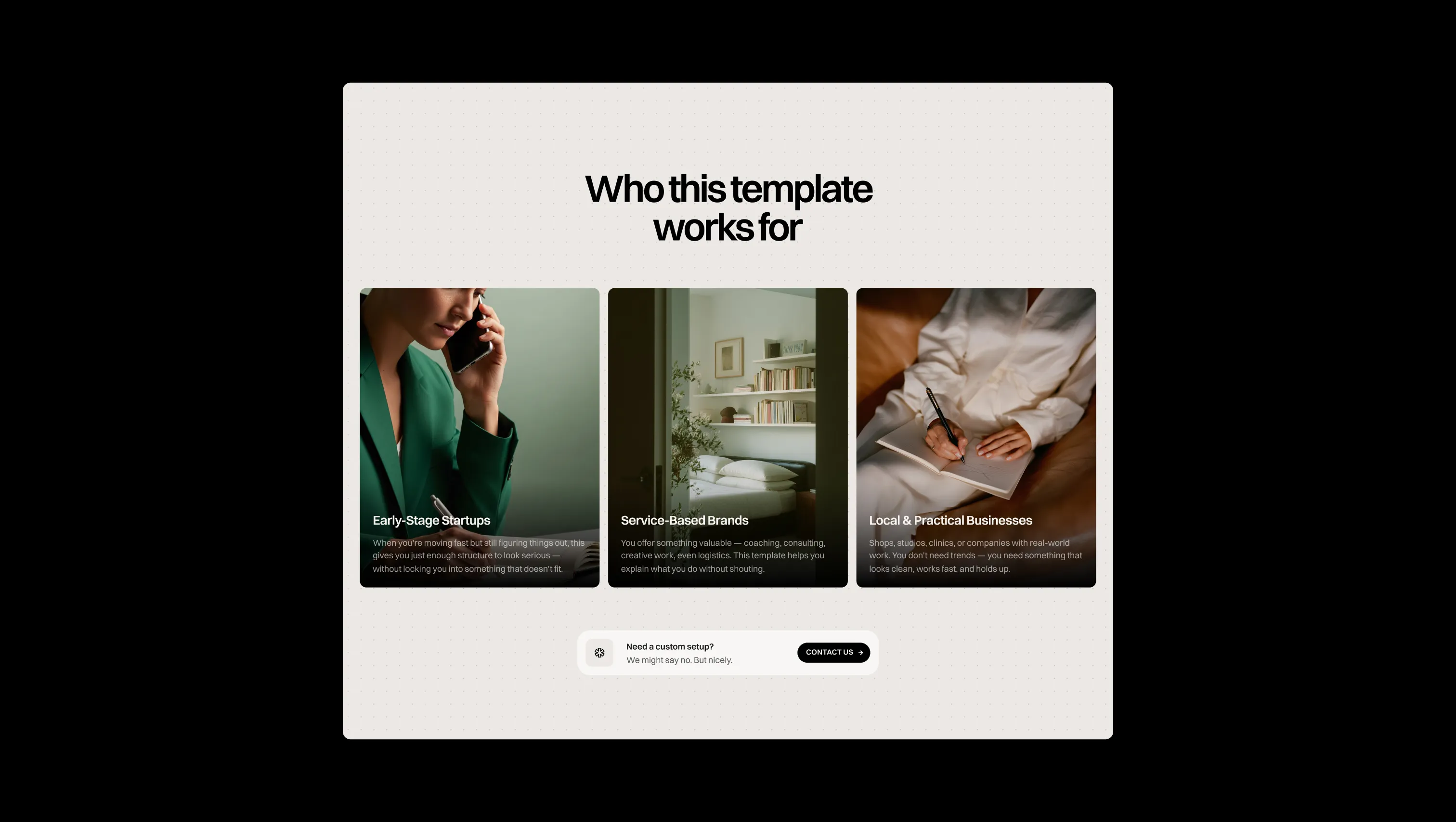 Features Grid with CTA Block
