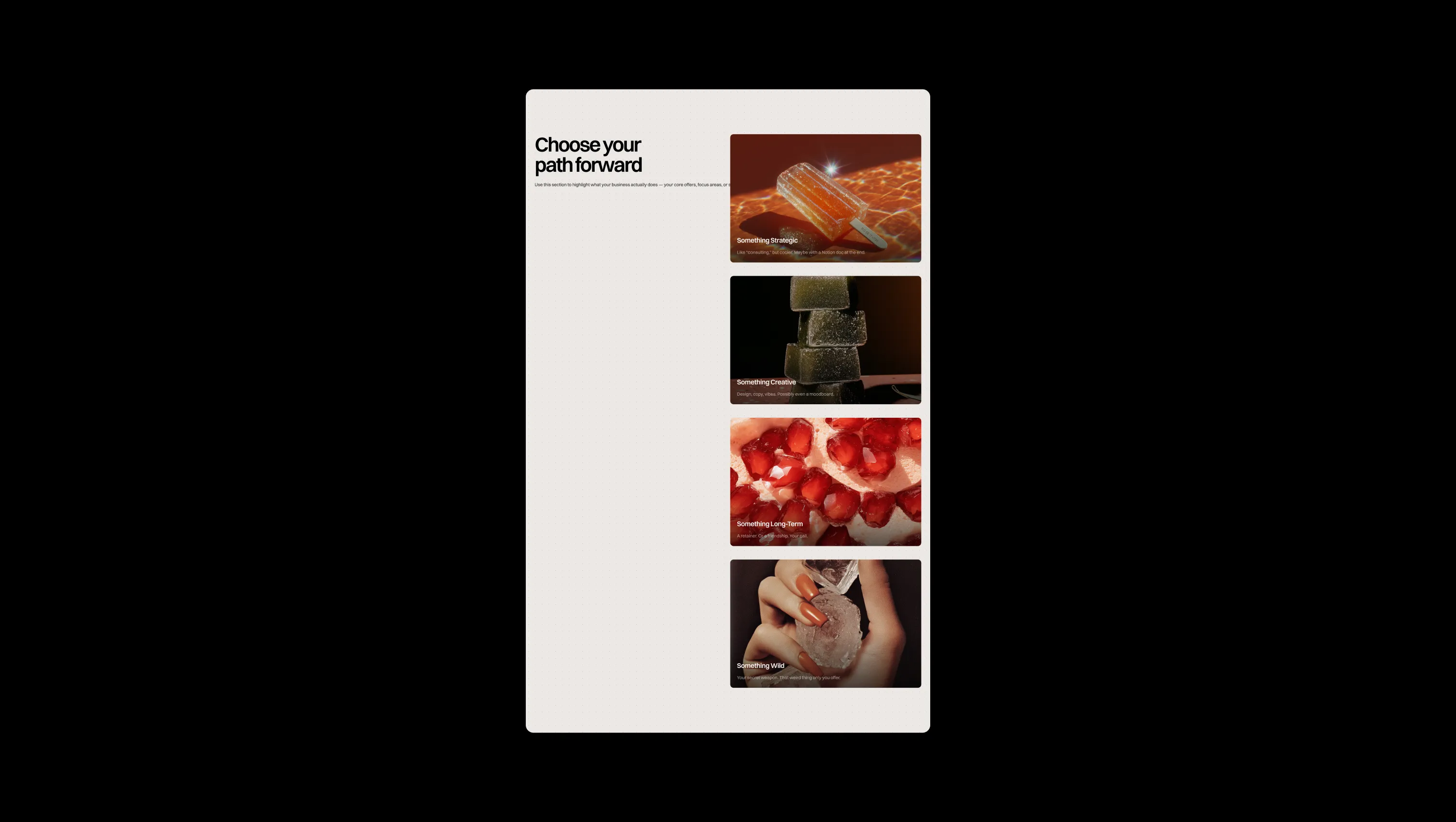 Services Grid with Image Cards