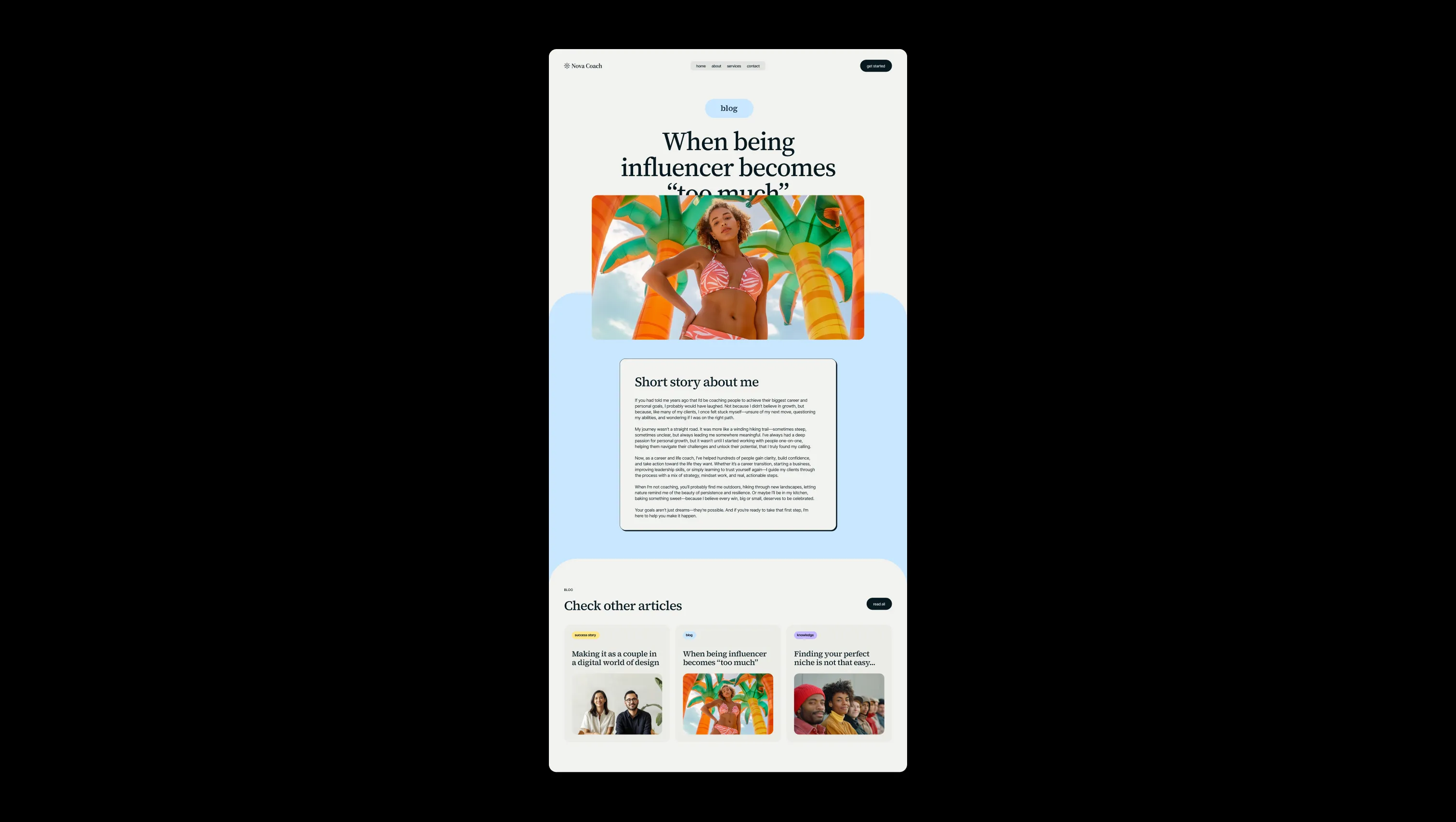 Blog Post Detail Page