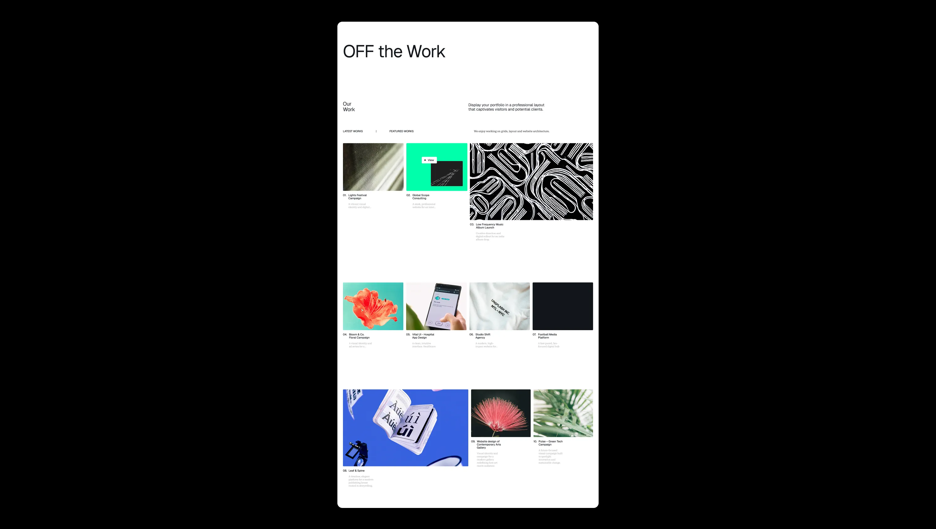 Portfolio Grid Masonry Layout