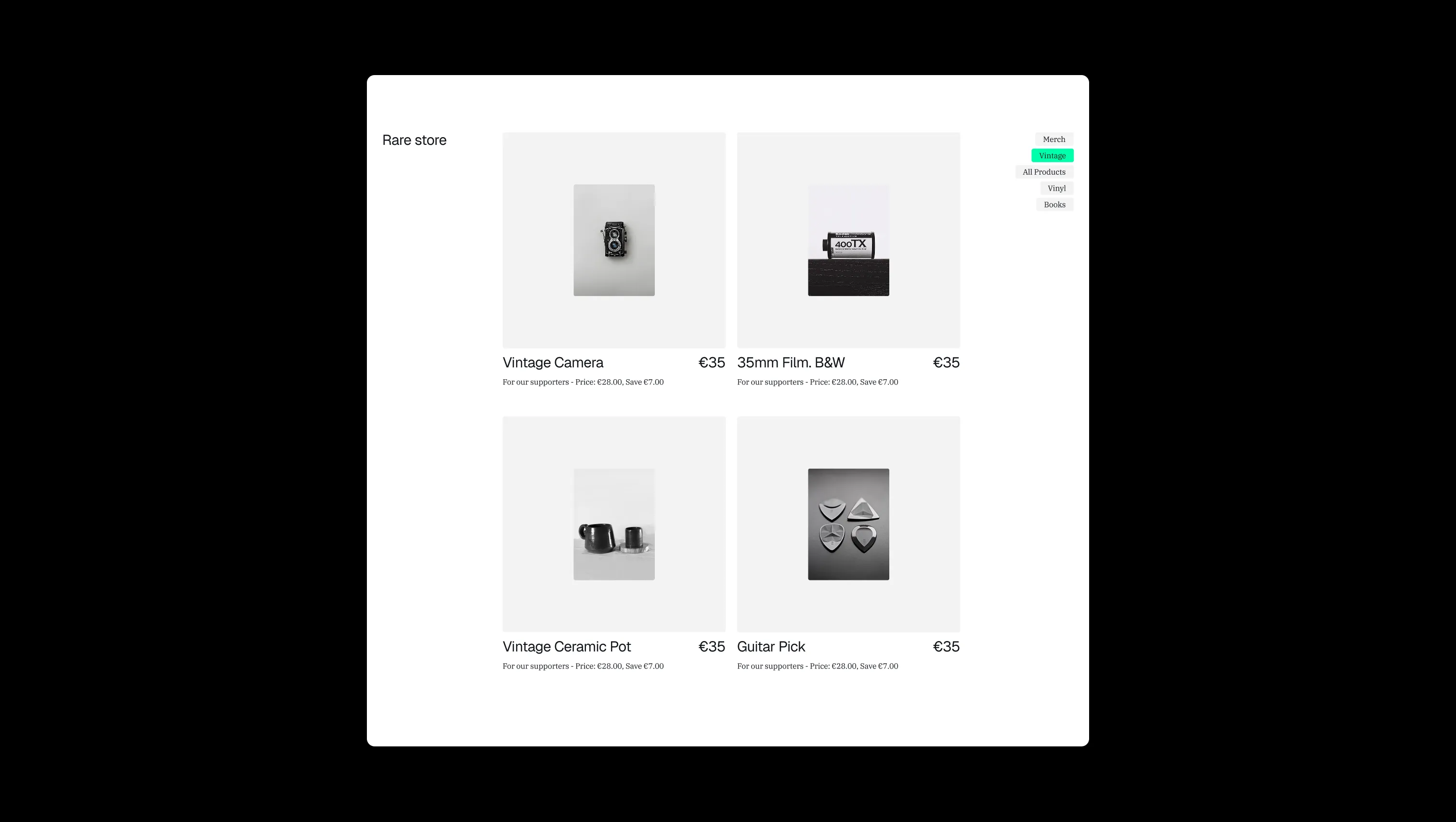 E-commerce Product Grid with Filters