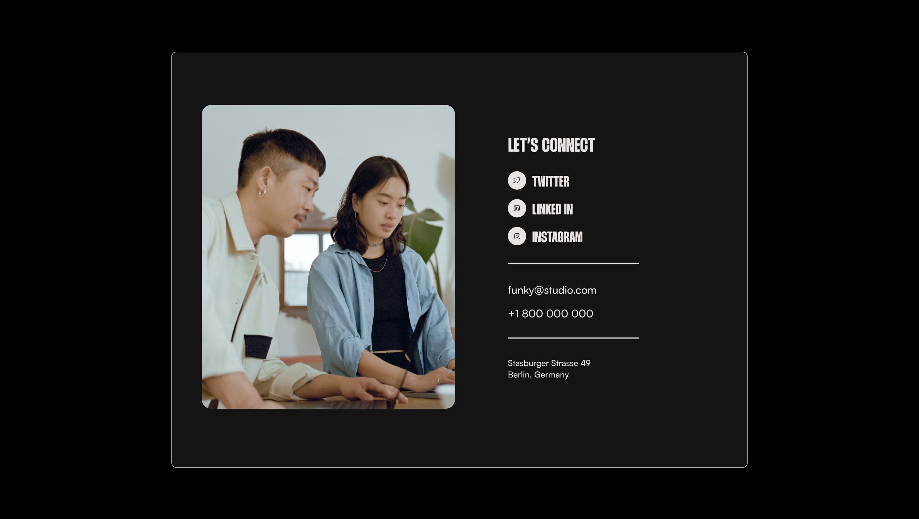 Contact Section with Image