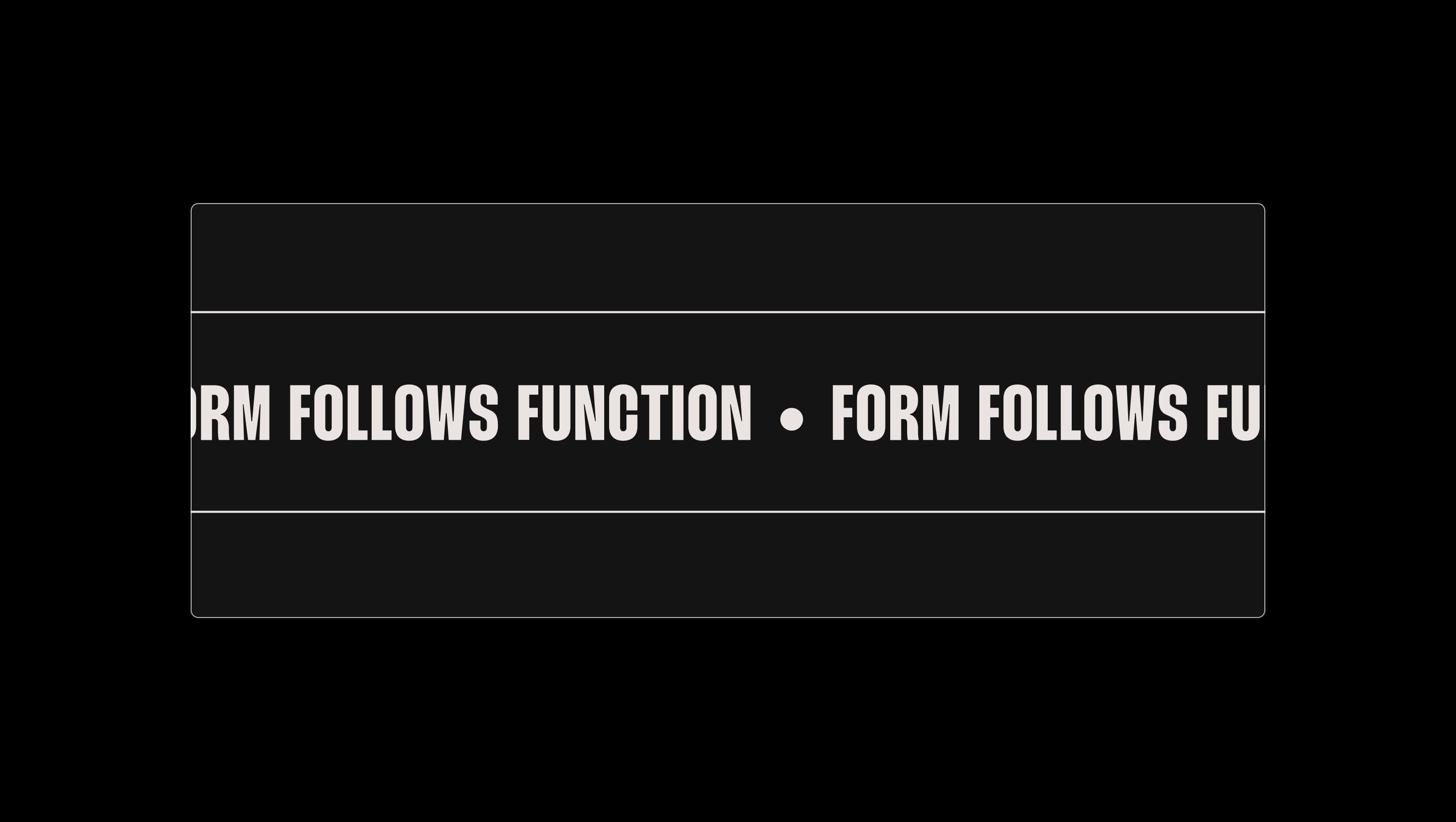 Marquee Text Section