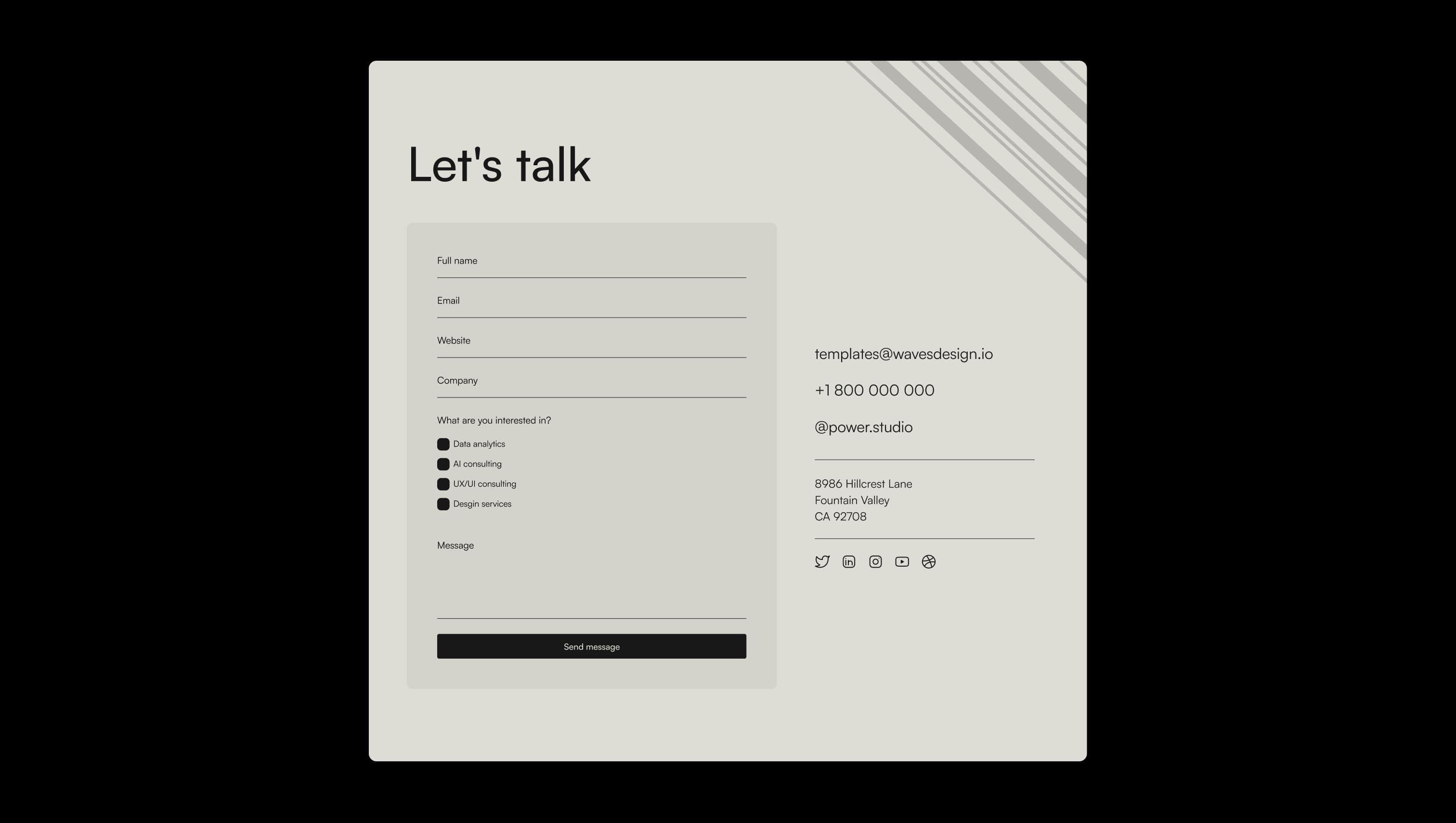 Contact with Form