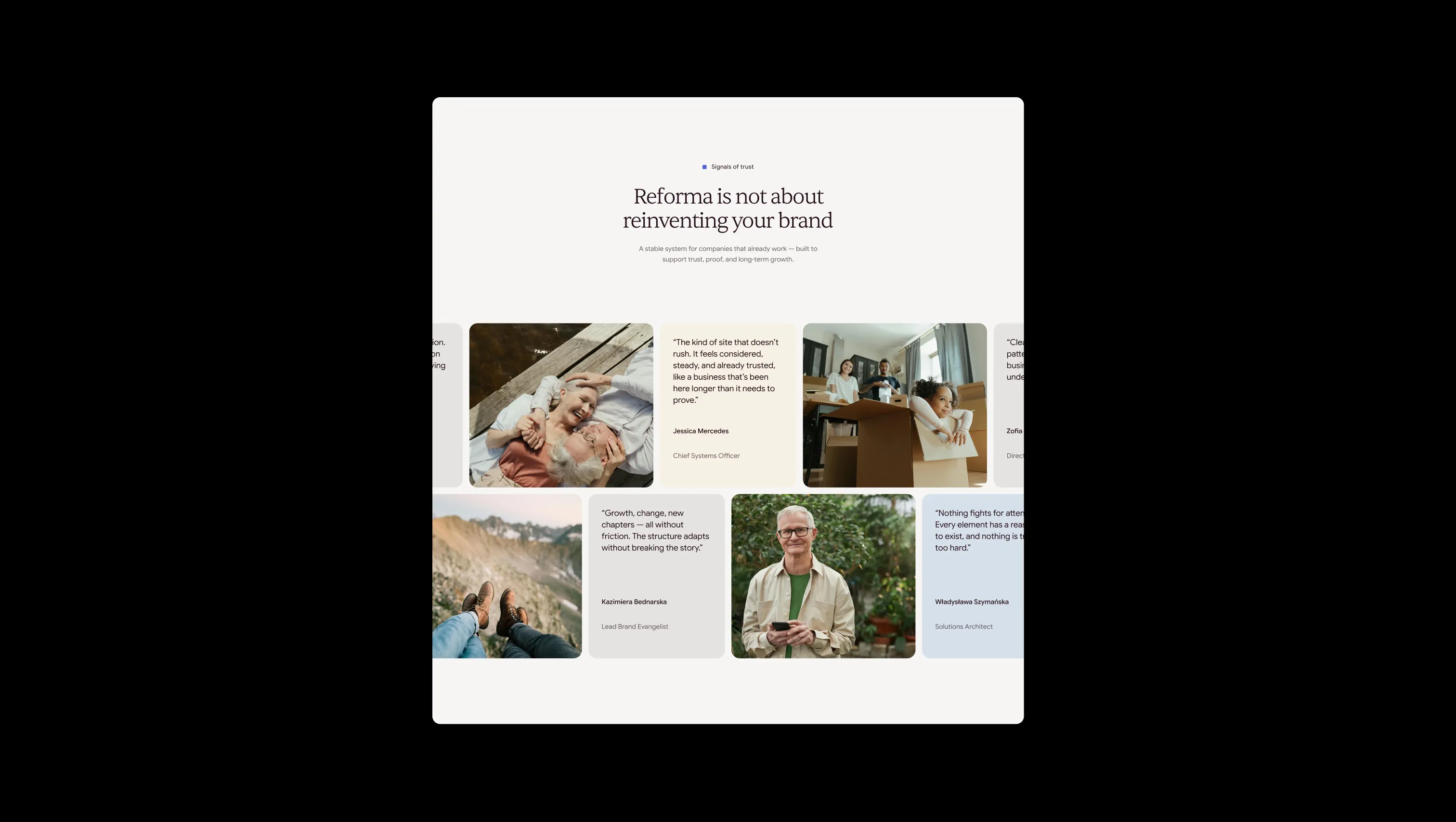 Dual Marquee Testimonials with Images