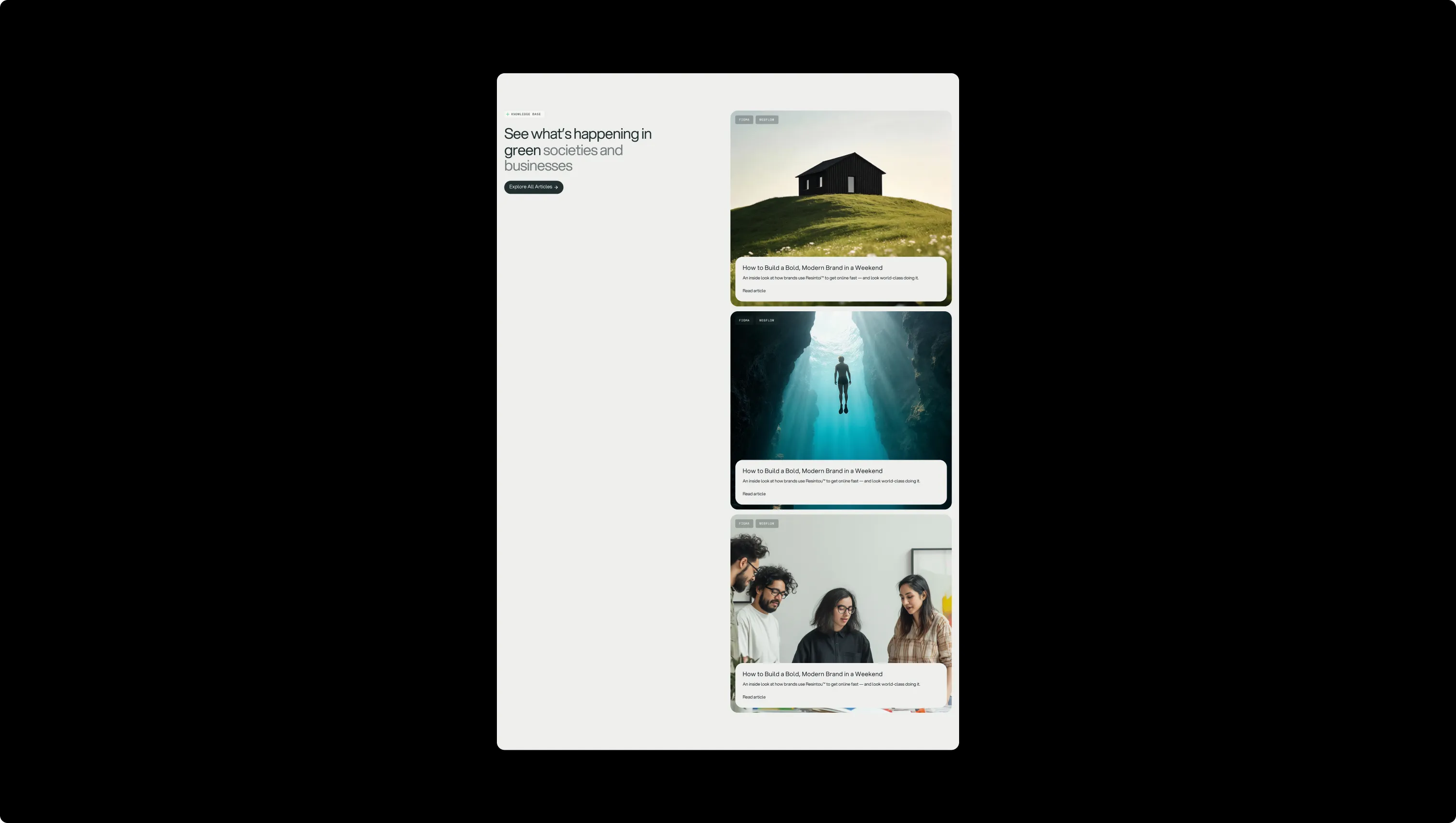 News Grid with Sticky Sidebar