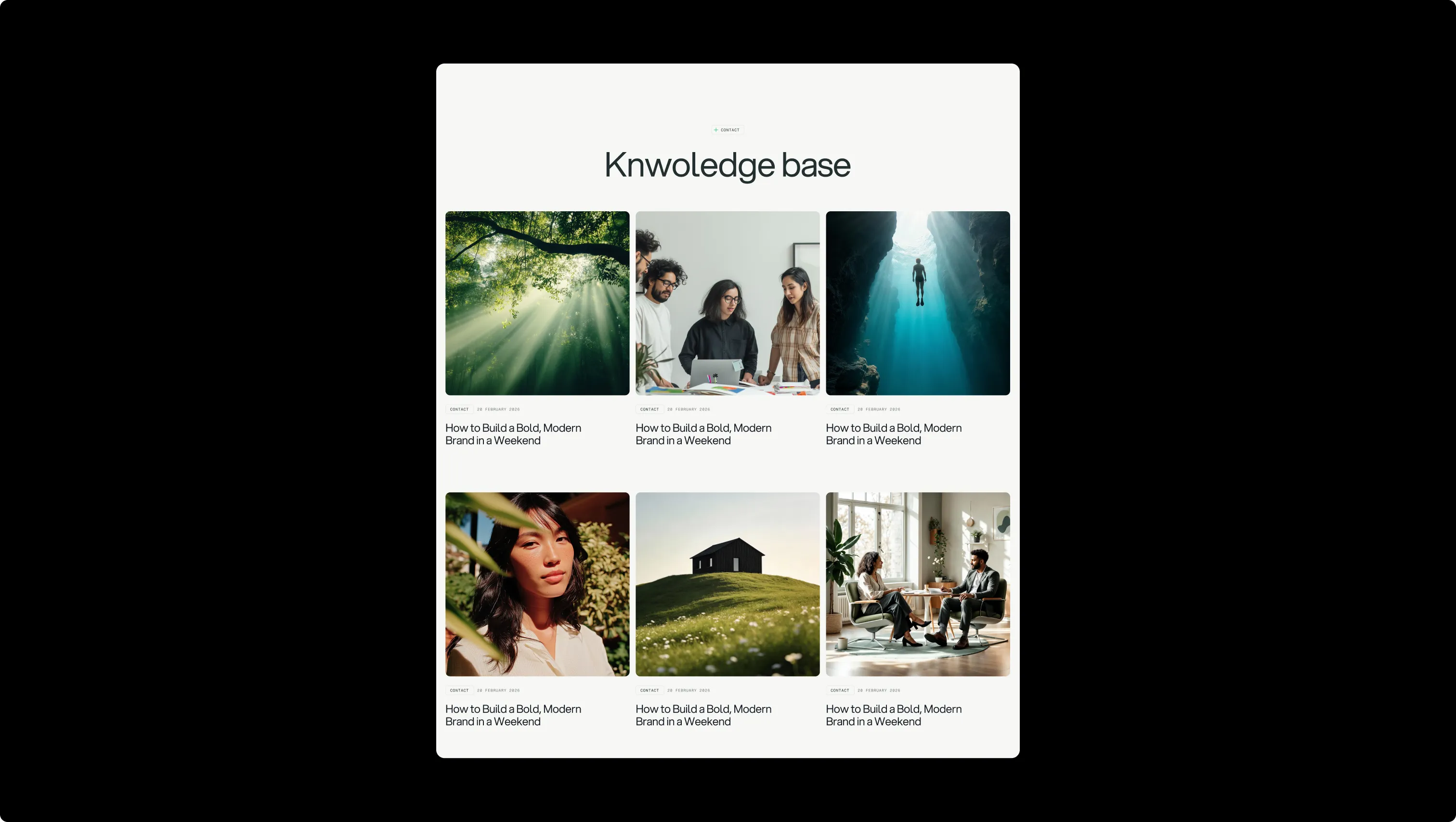 Blog Grid with Parallax