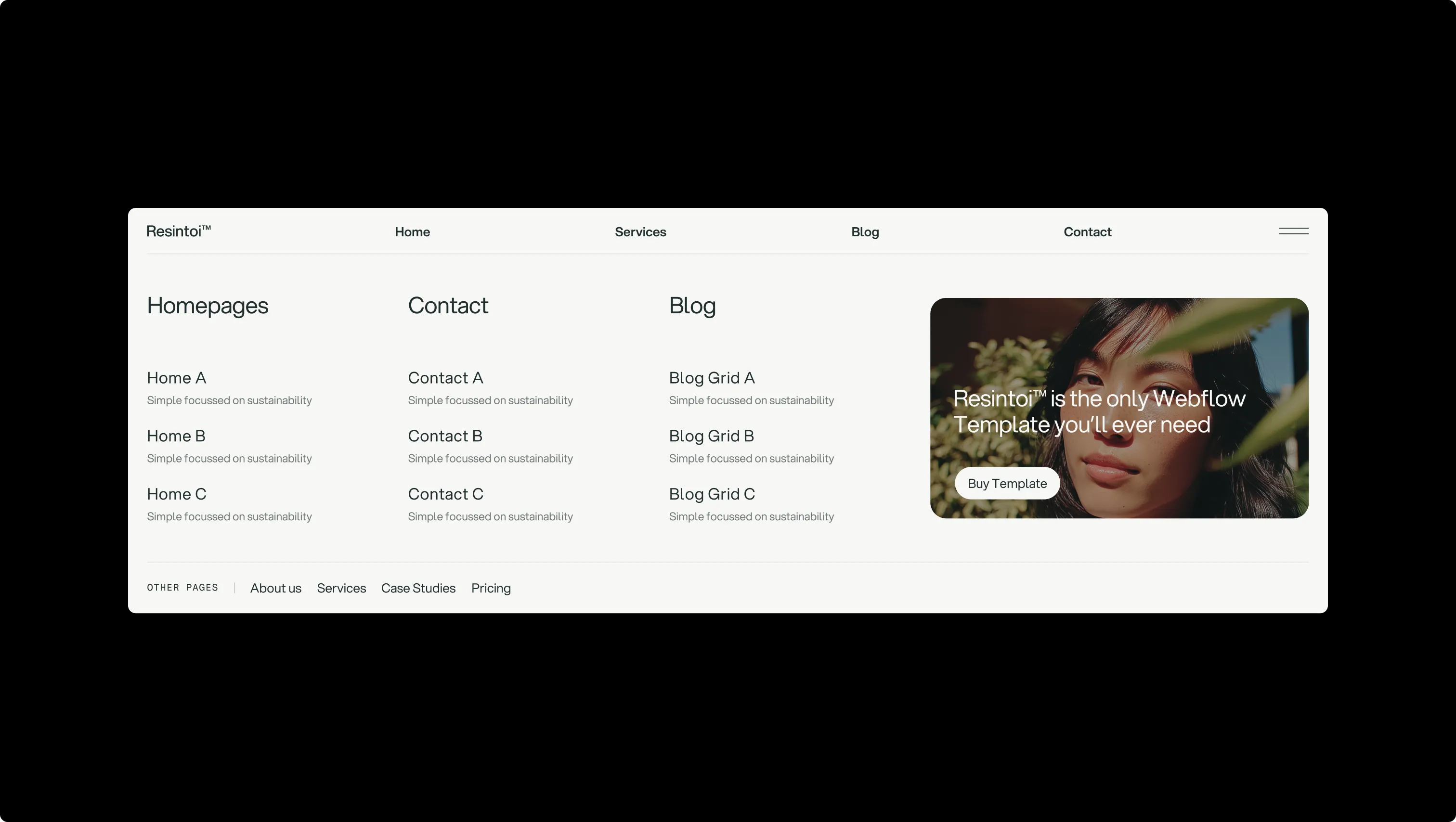 Mobile Navigation Mega Menu