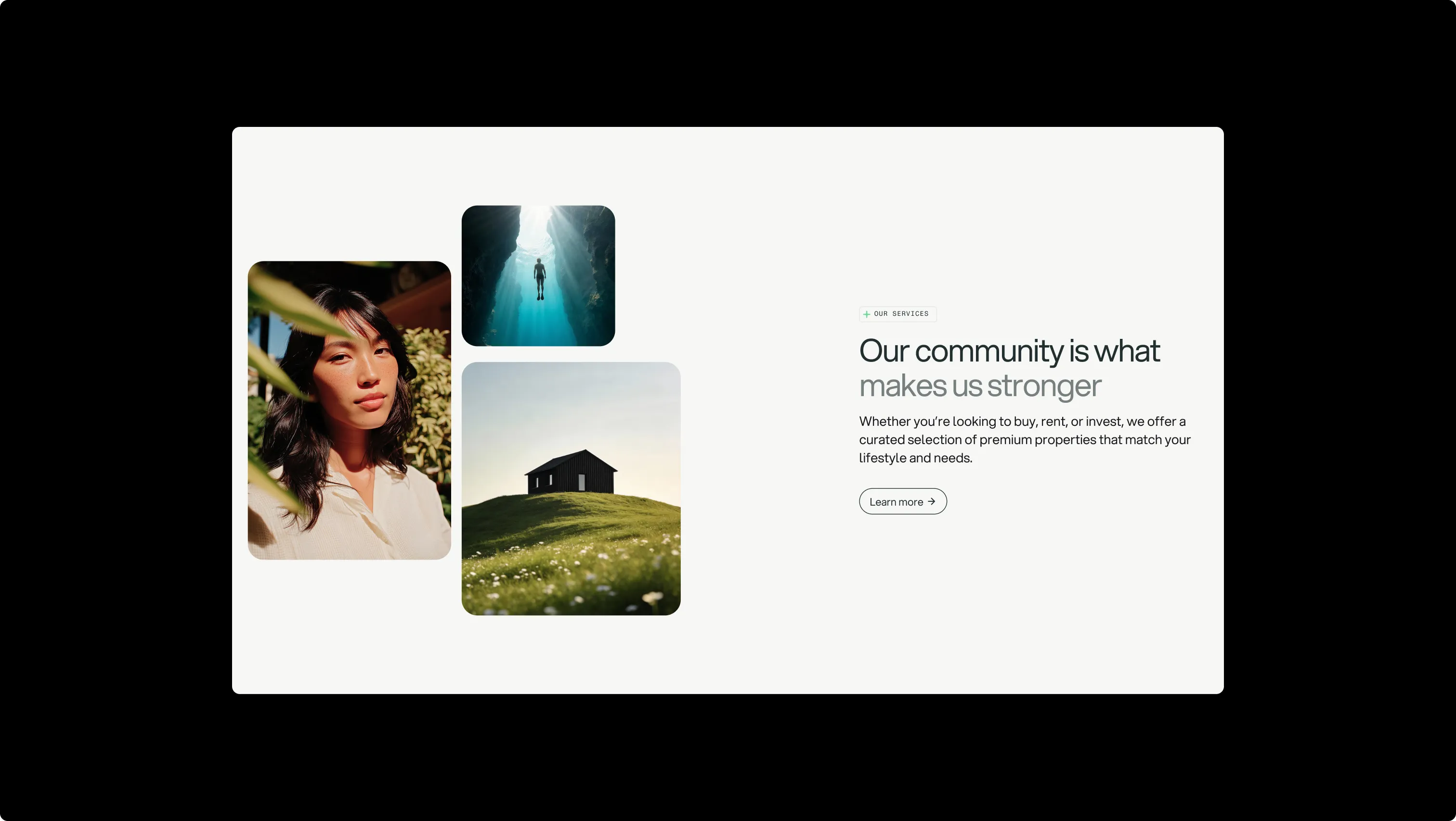 Gallery with Content Section