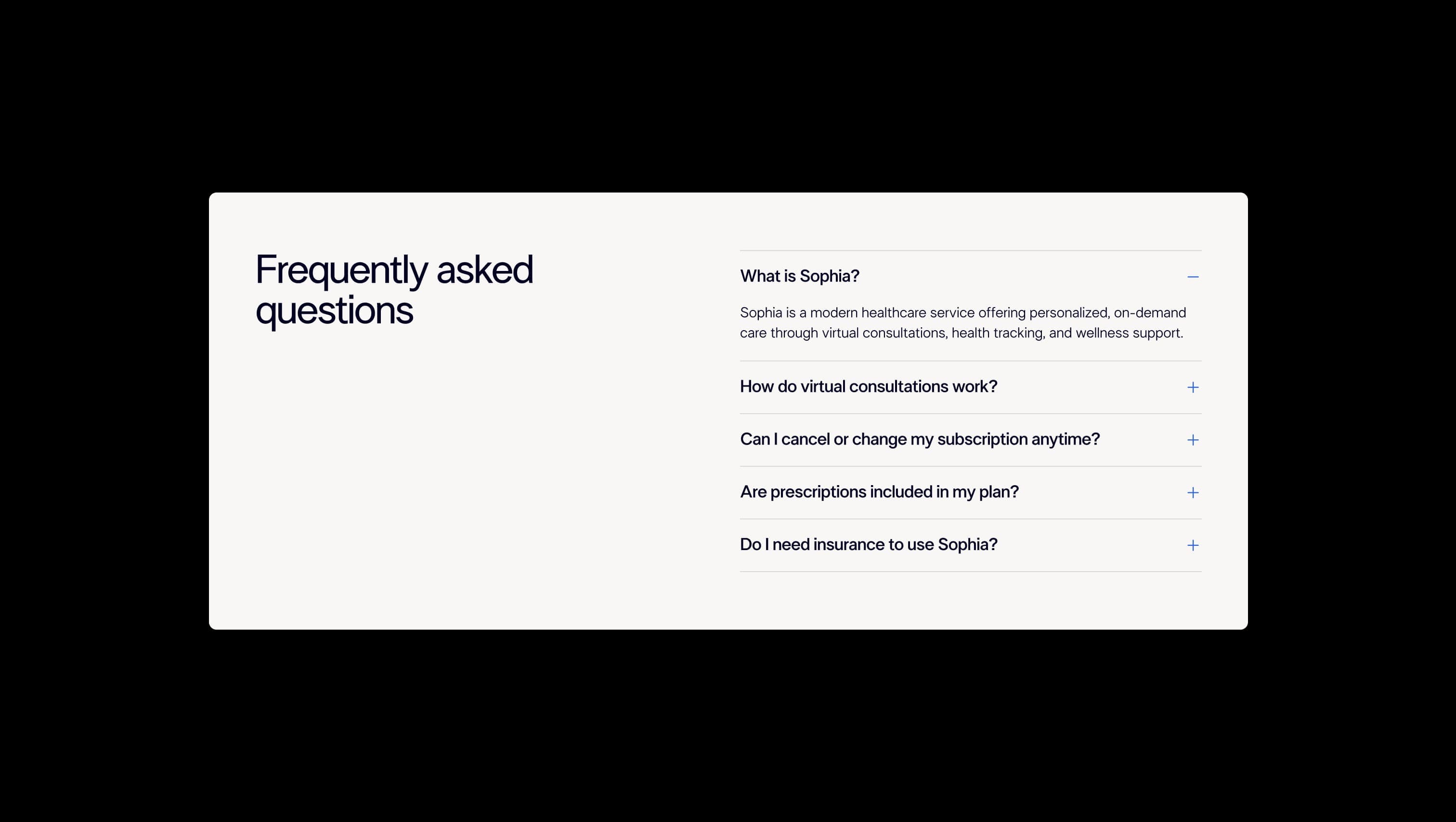 FAQ Accordion Section