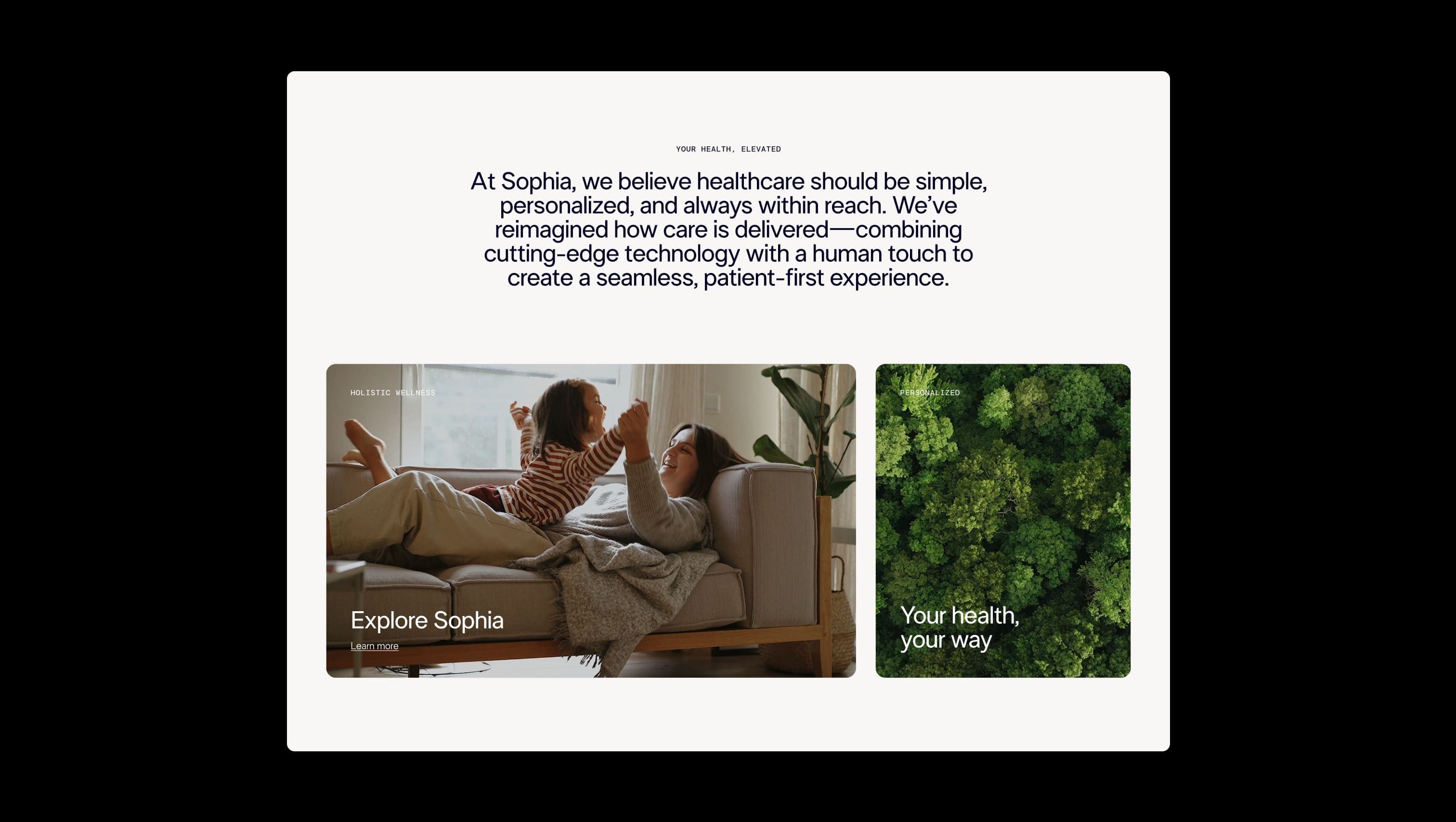 Introductory Text and Engaging Content Tiles