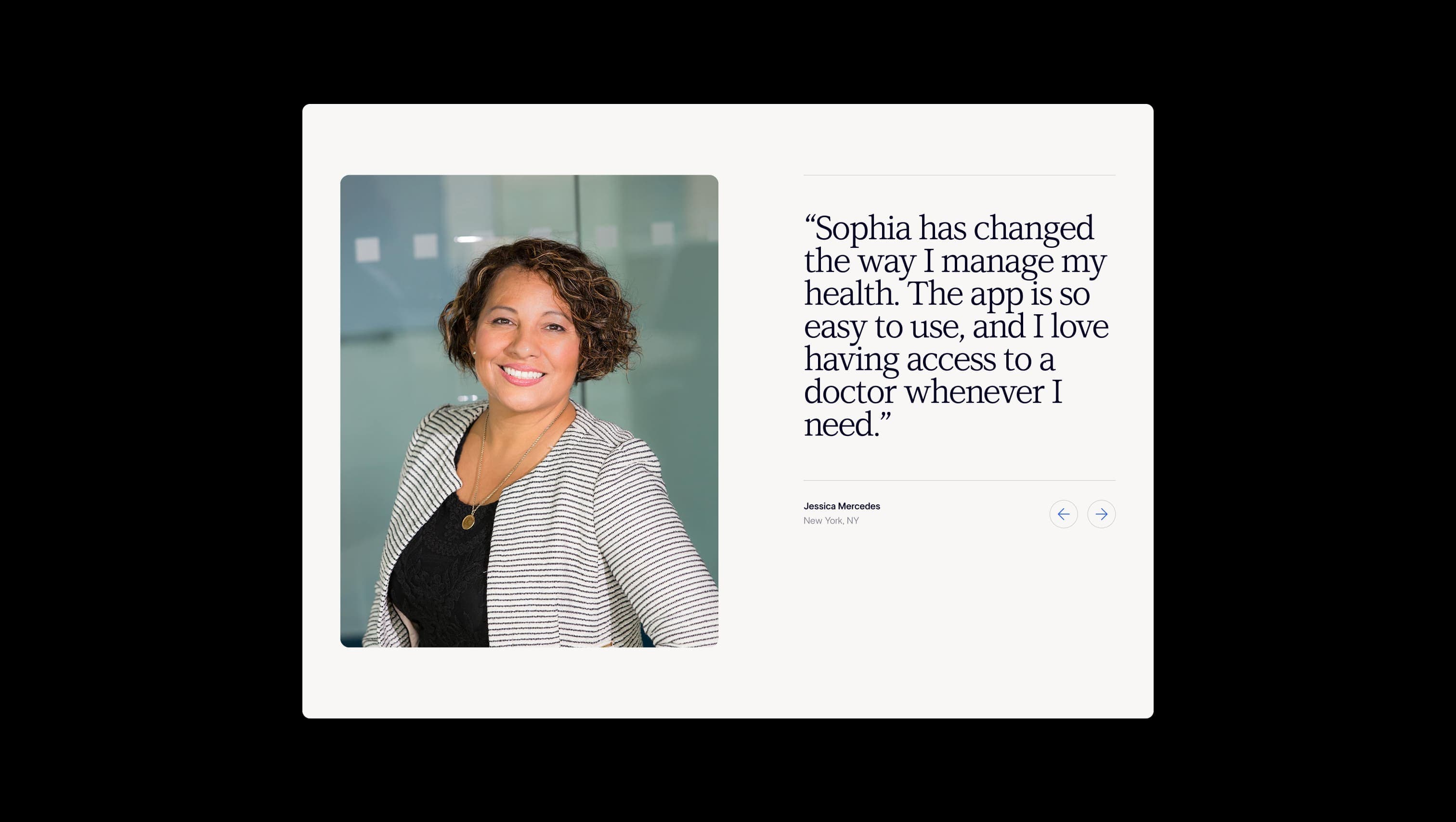 Testimonial Image Text Slider