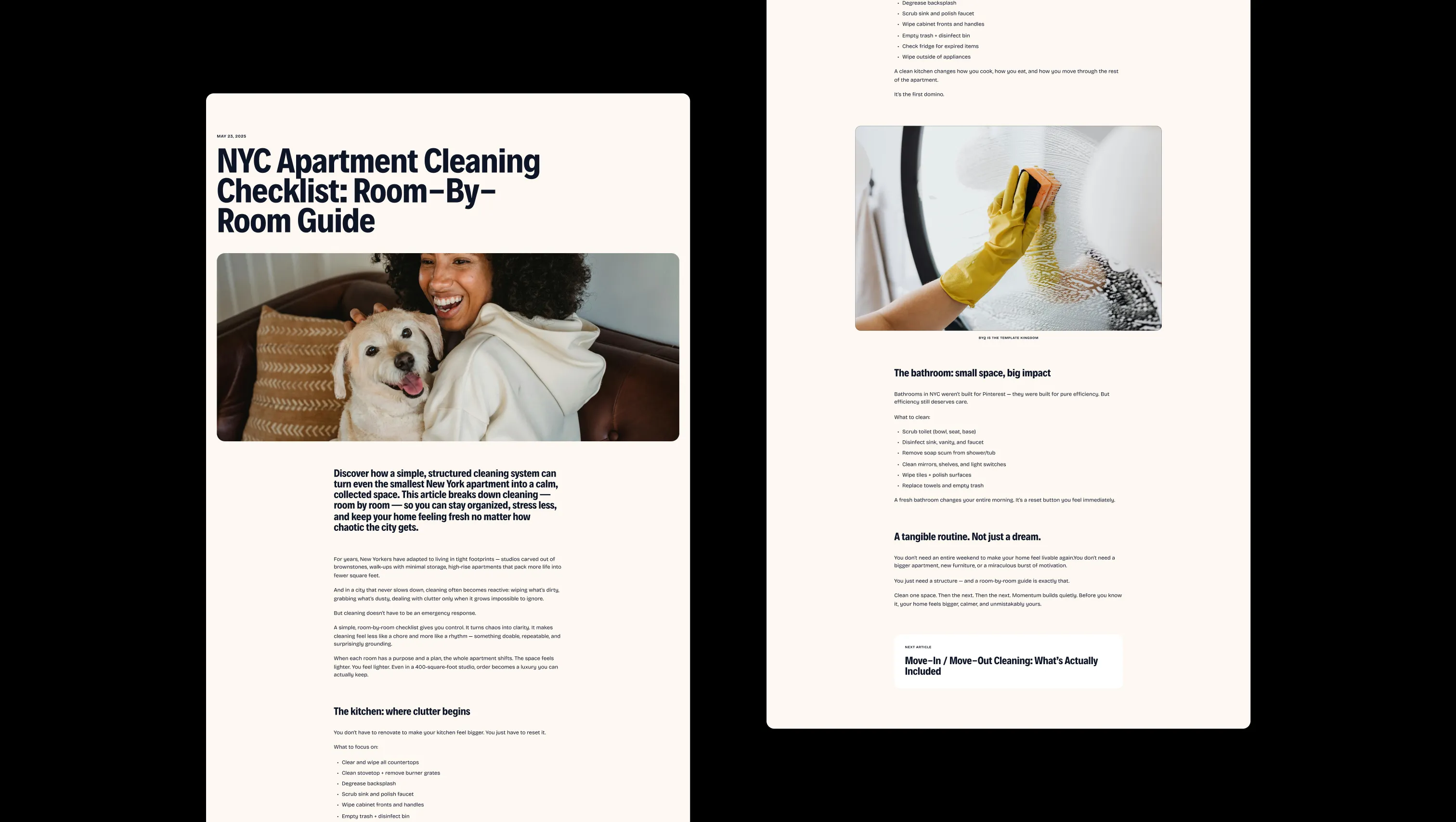 Blog Article Hero Template