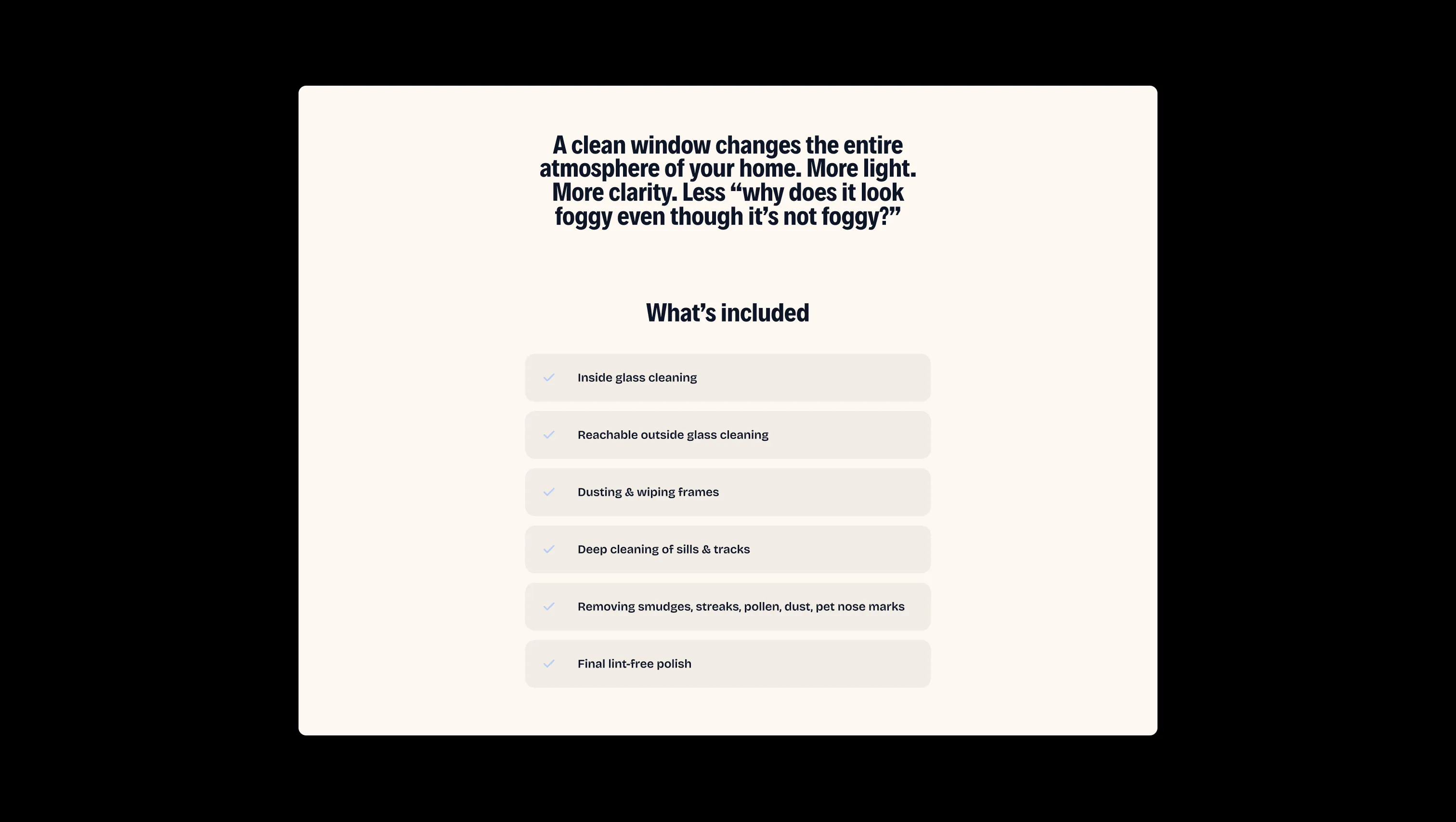 Service Features with Quote Section