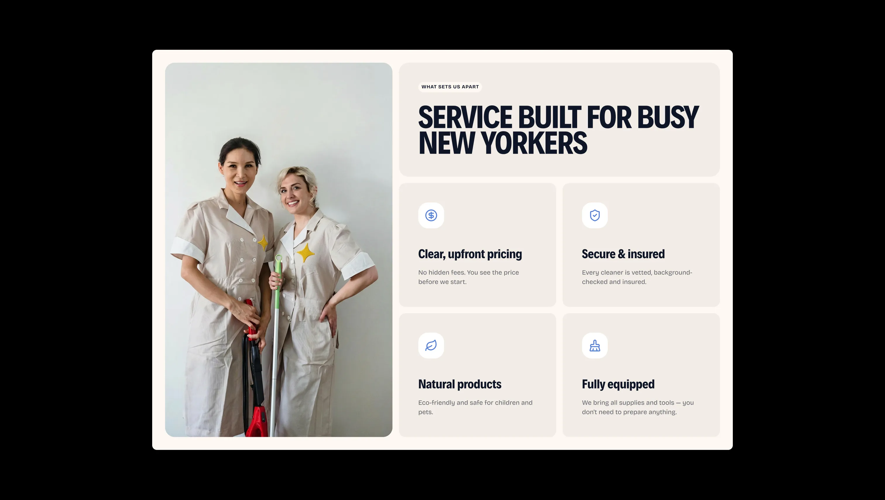 Features Grid with Image