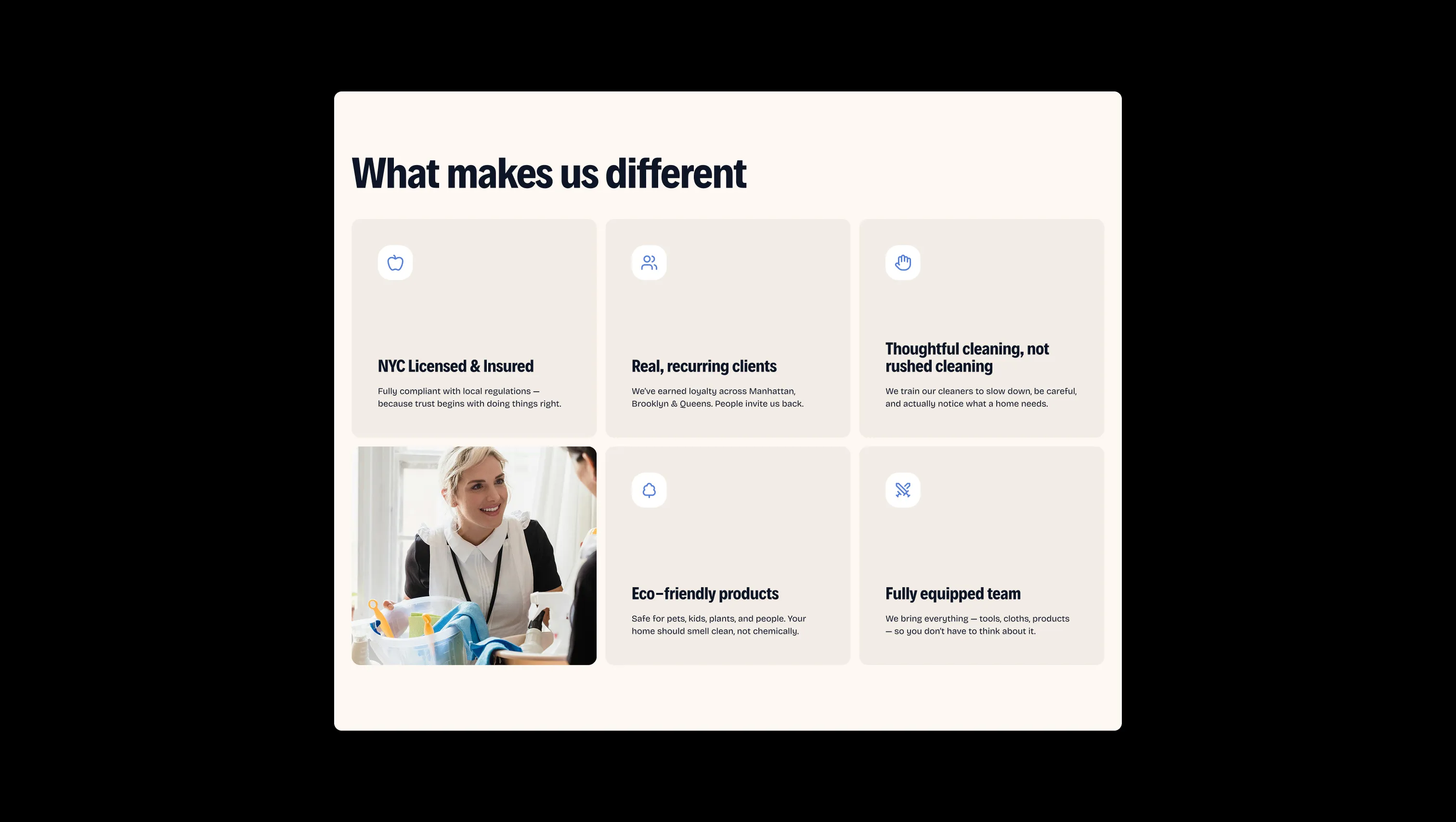 Features Grid with Icons