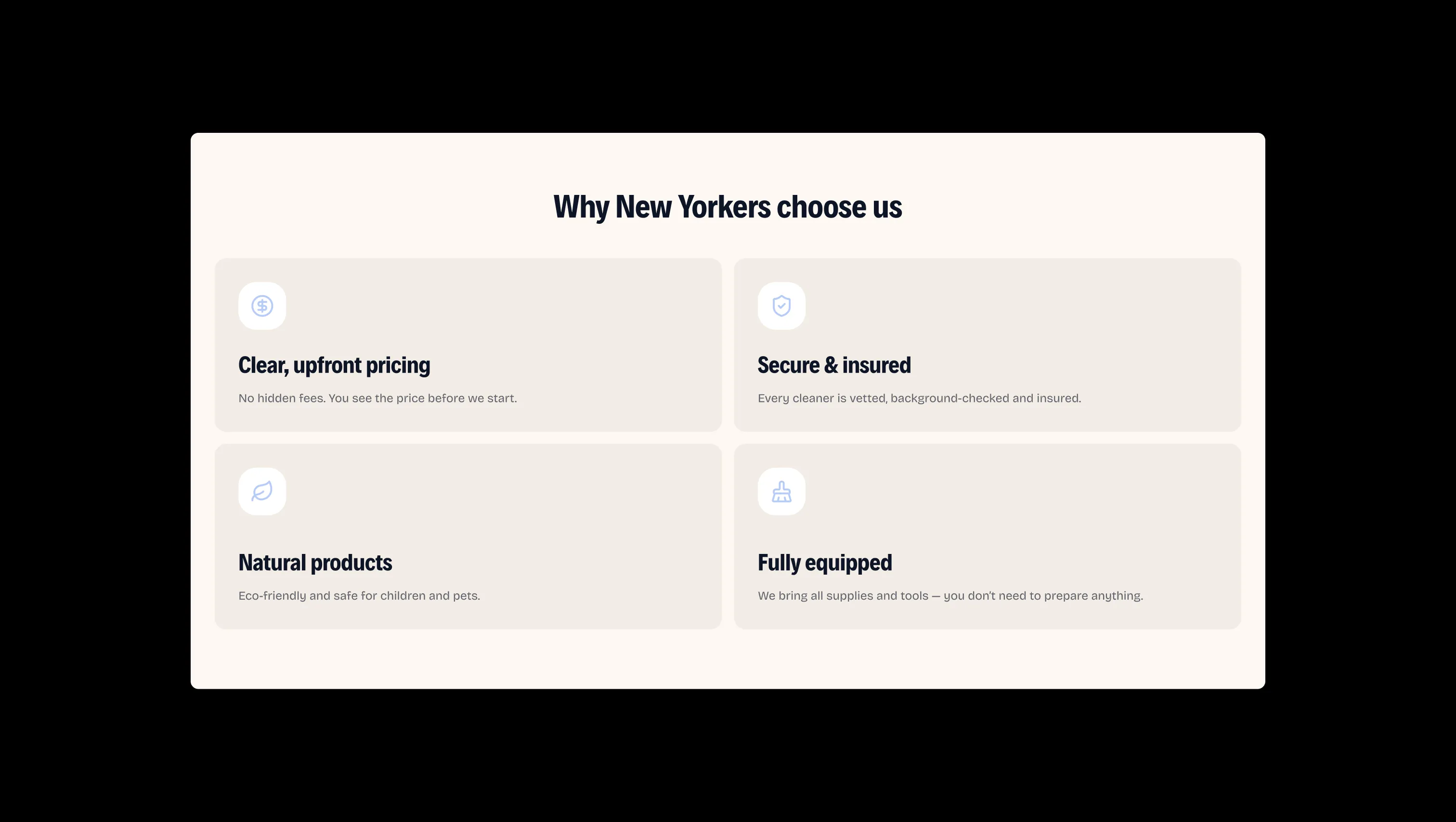 Feature Grid with Icons