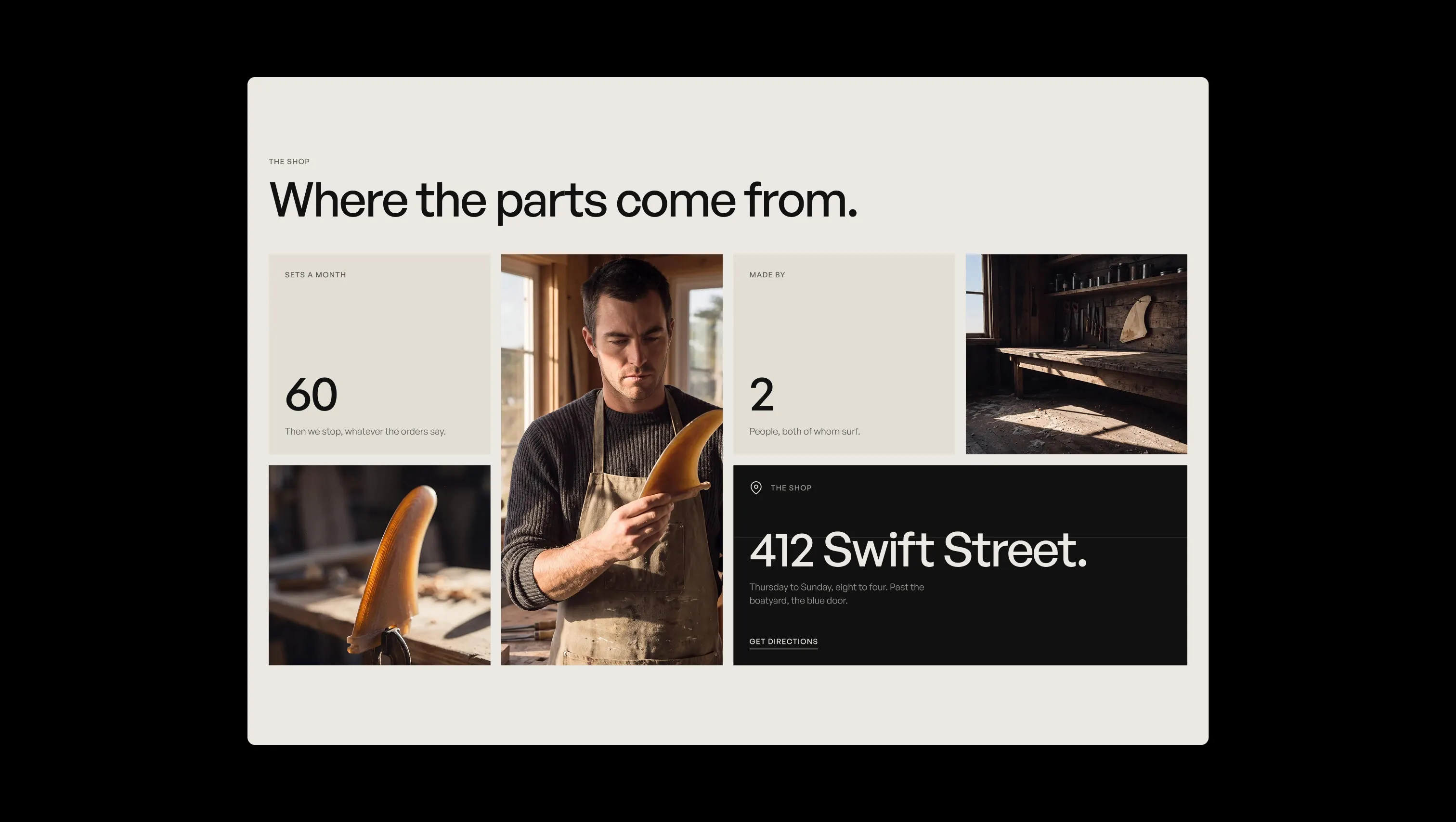 Bento Grid Stats and Media