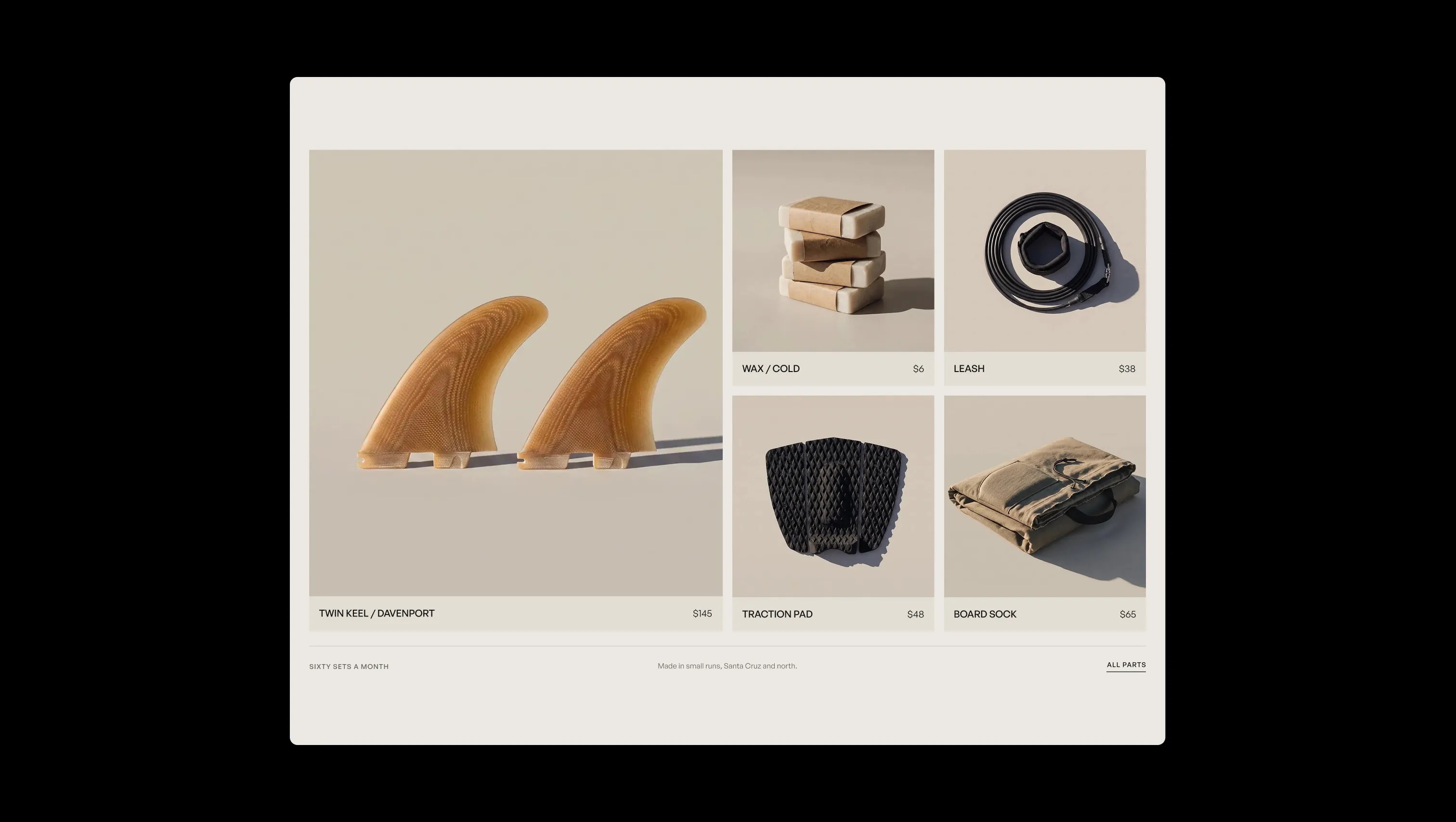 Bento Product Grid With Hover
