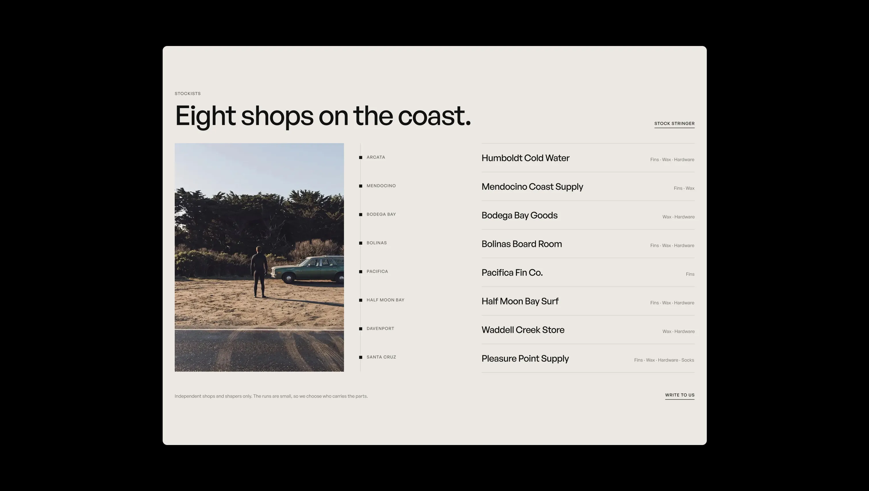 Stockist Directory with Interactive Map