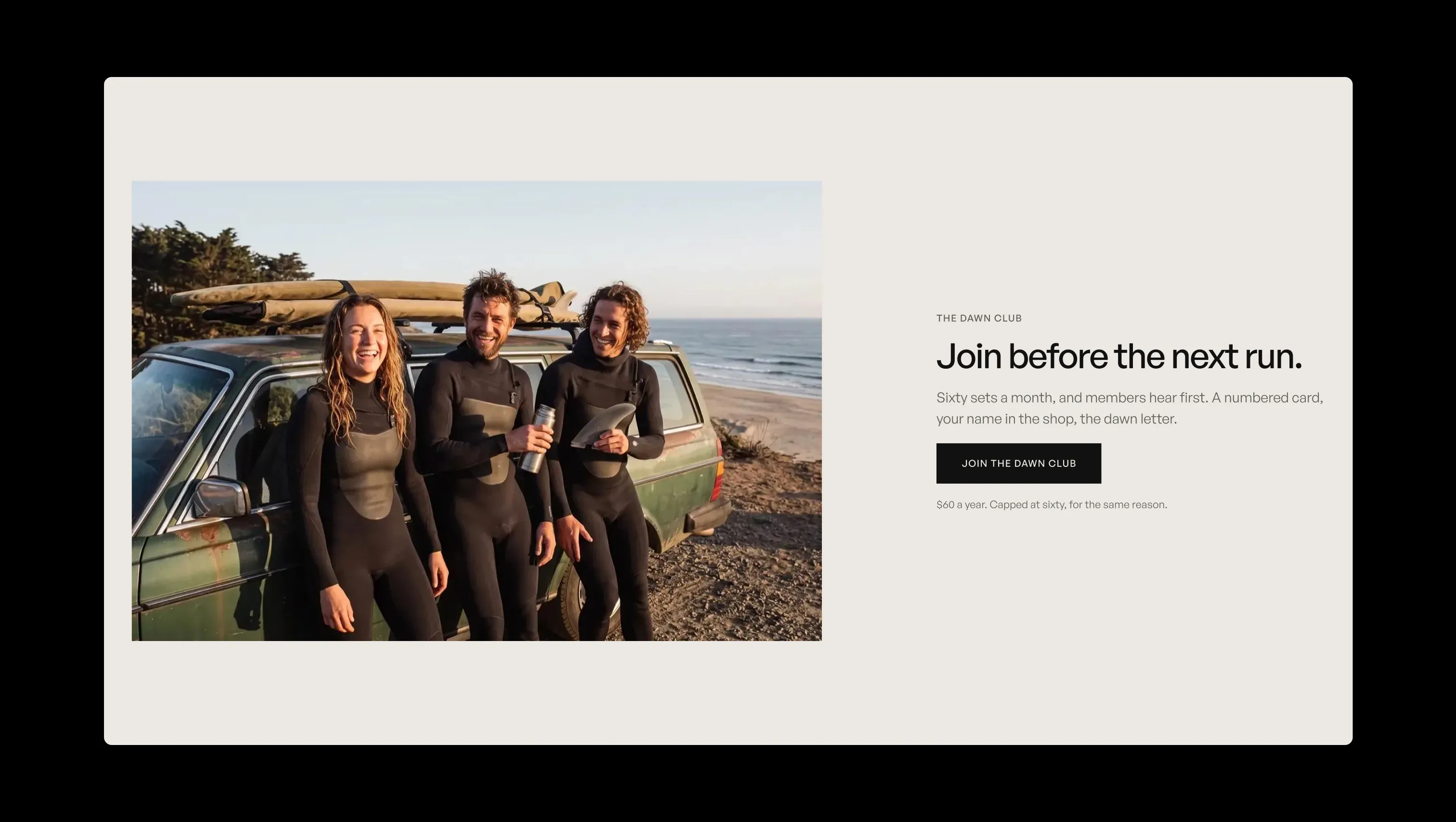 Membership CTA with Image Split
