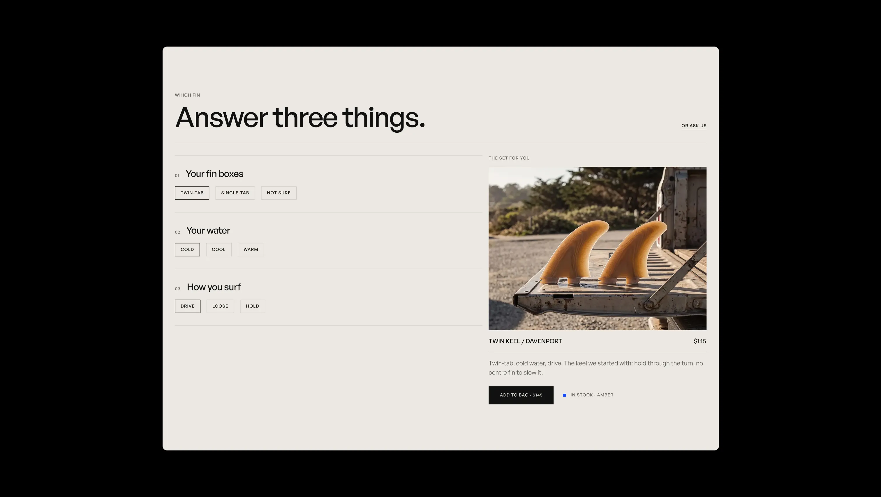 Interactive Product Finder Quiz