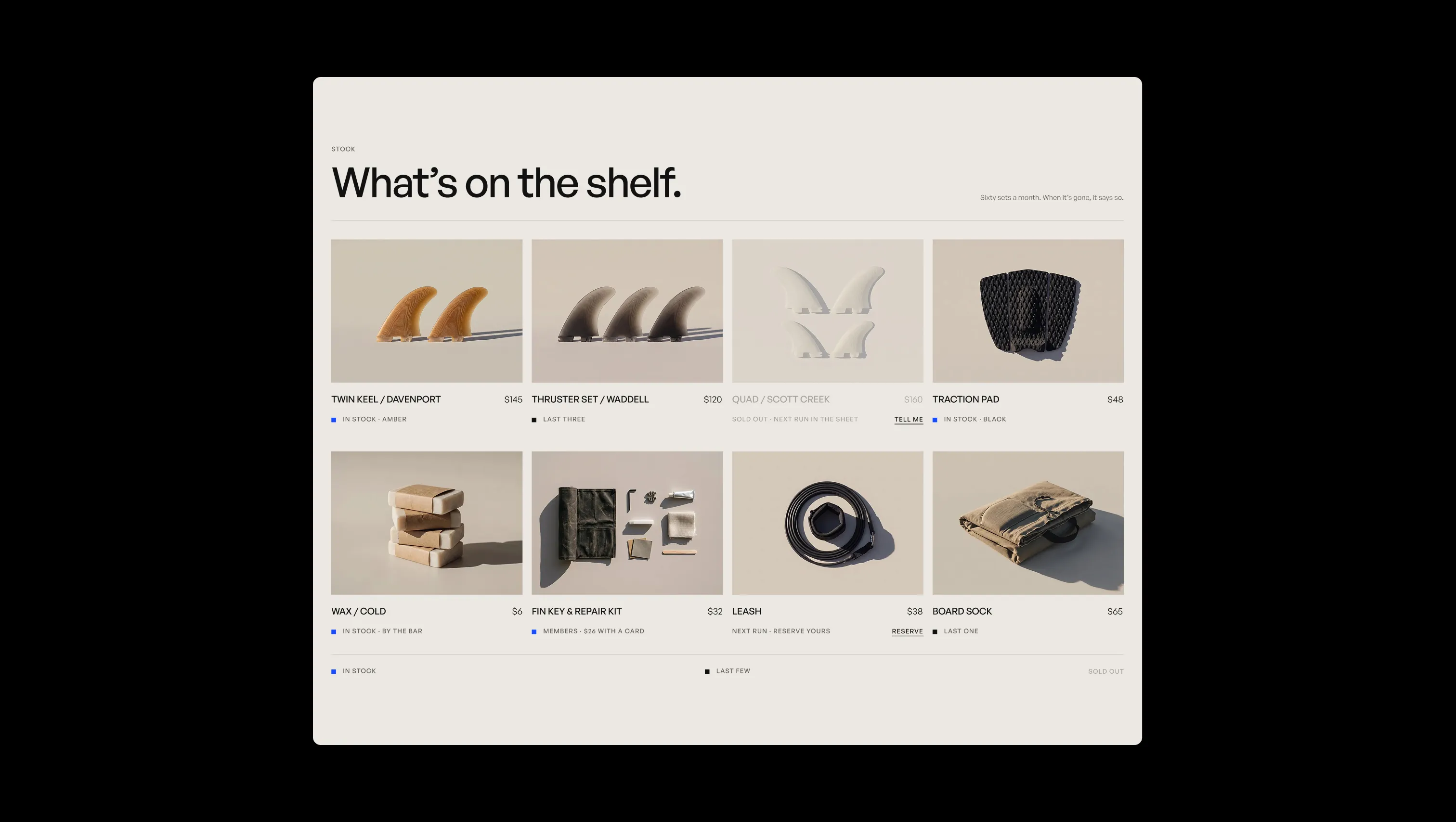 Product Grid With Stock States