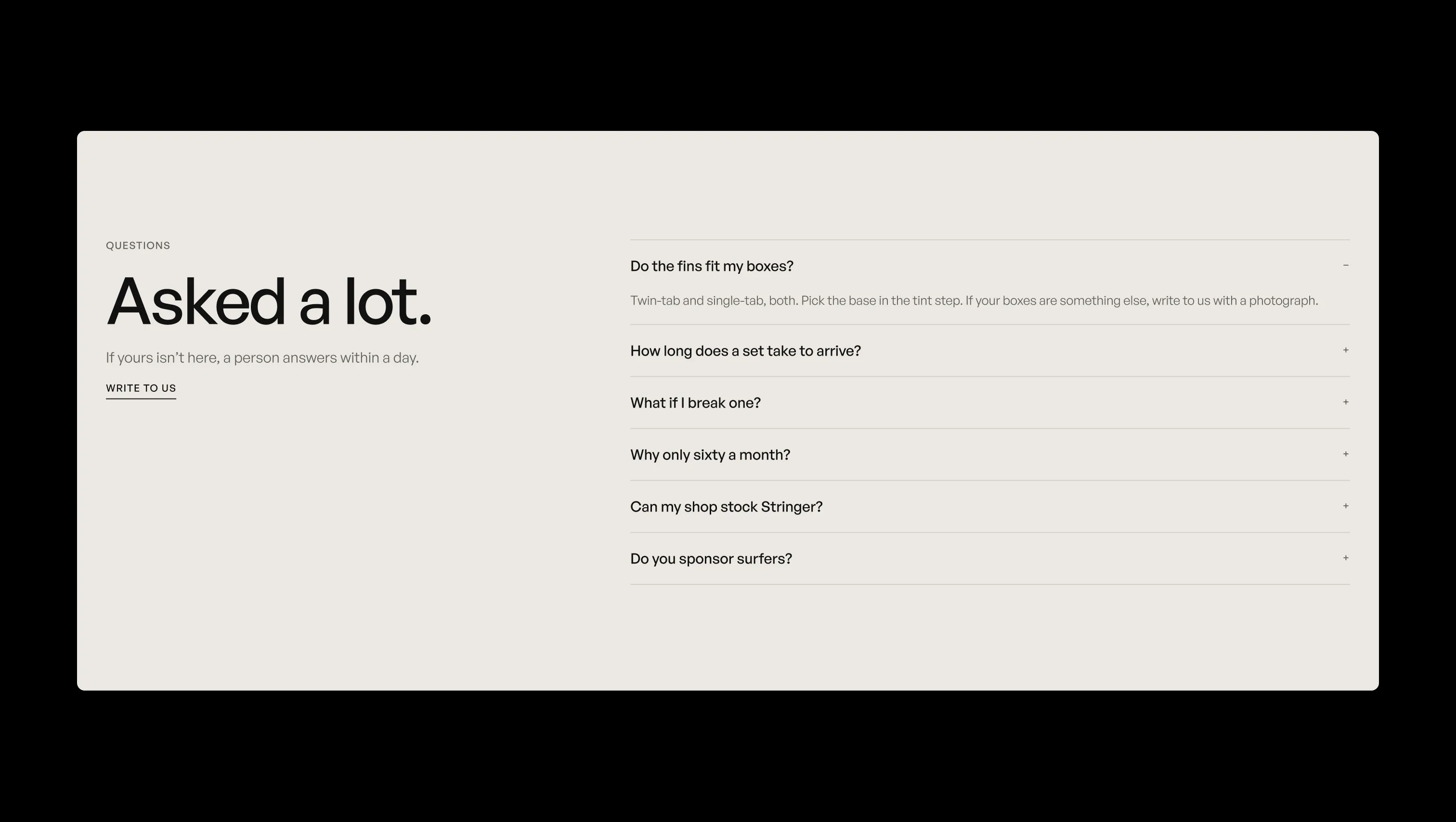 Sticky FAQ Accordion Layout
