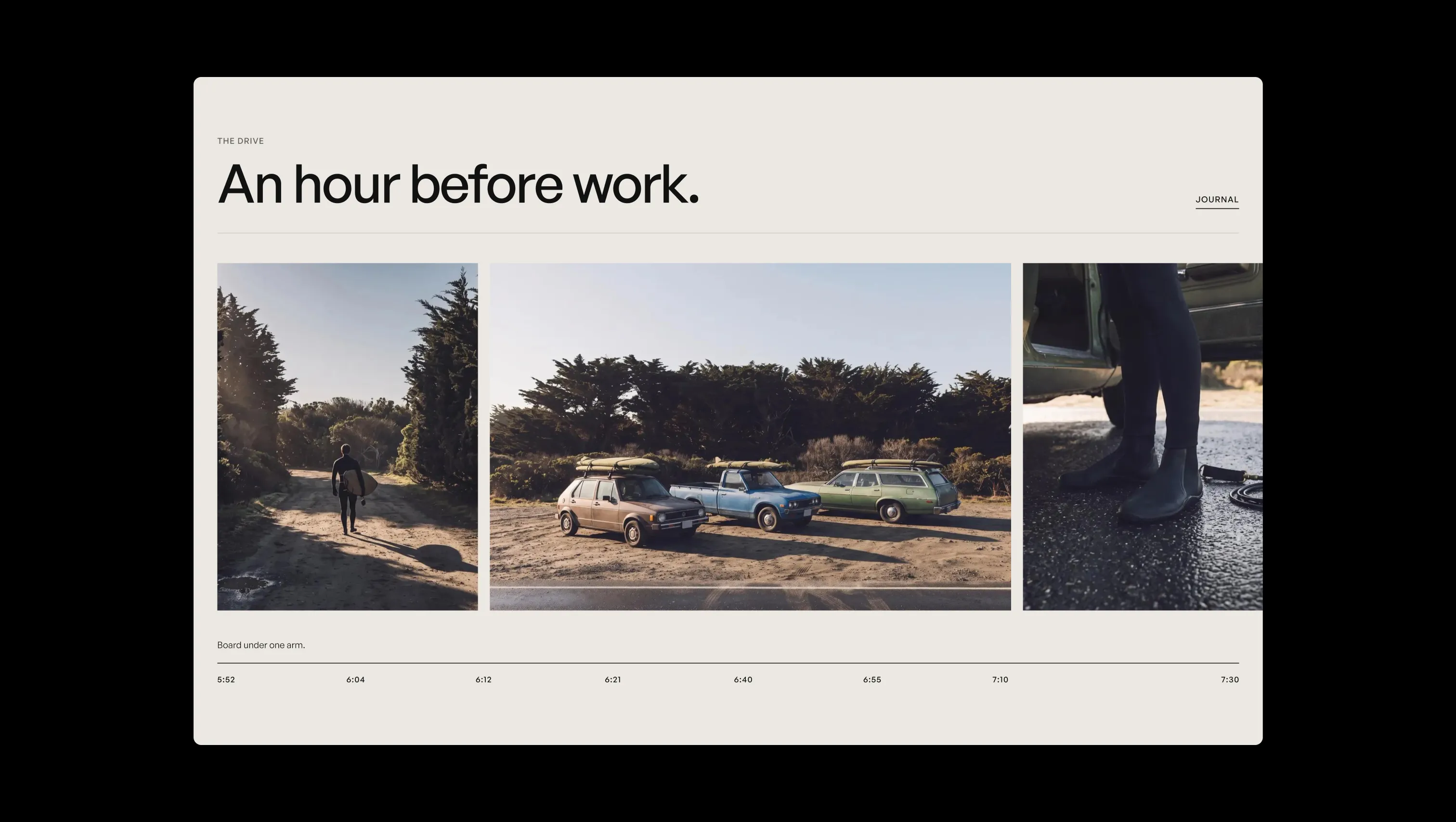 Pinned Horizontal Scroll Gallery