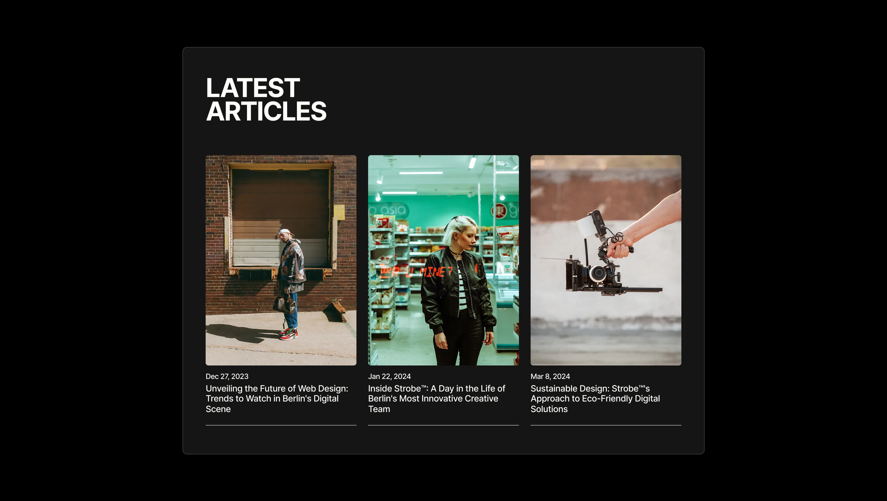 Dynamic Blog Articles Grid