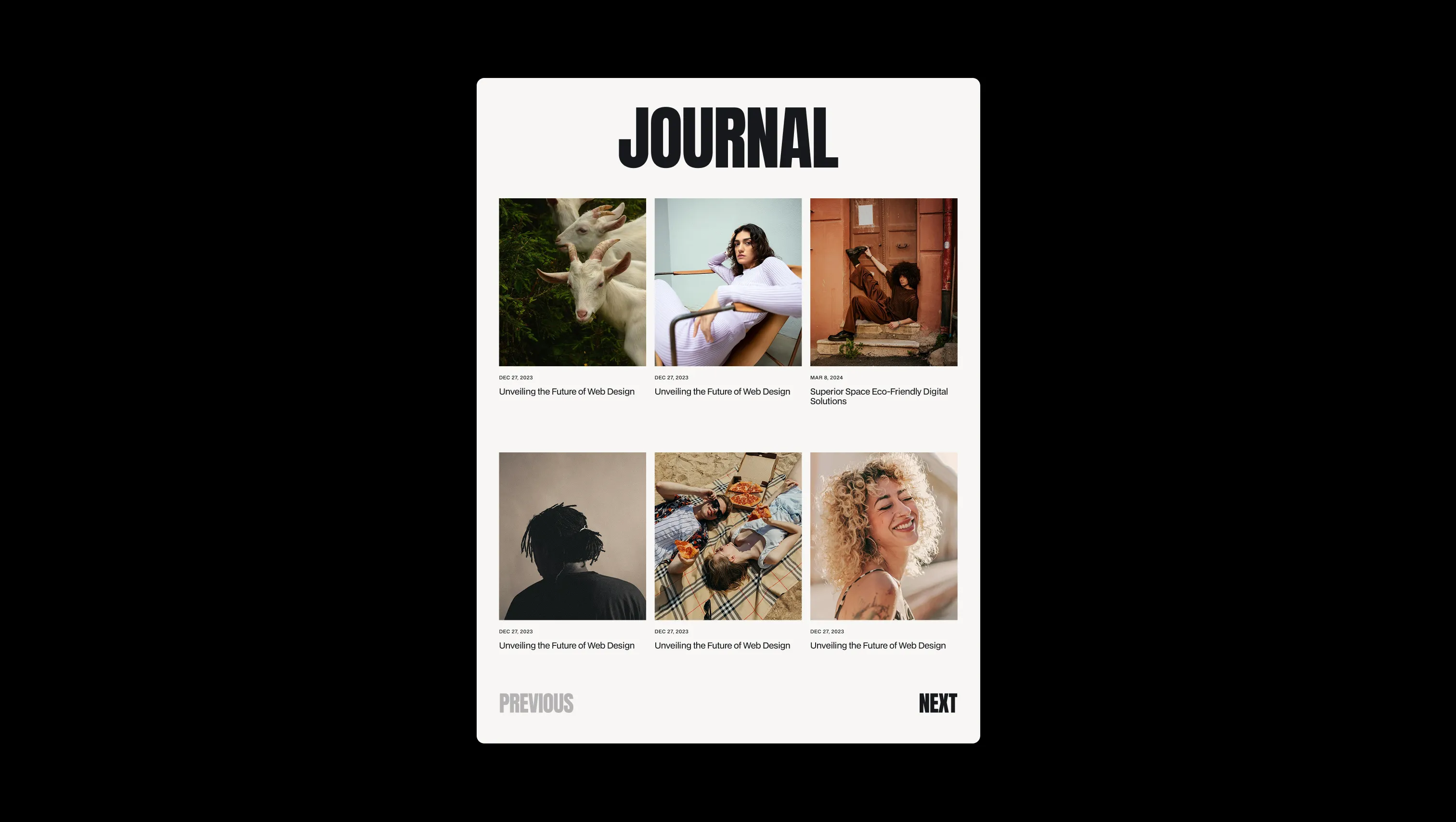 Blog Article Grid Layout