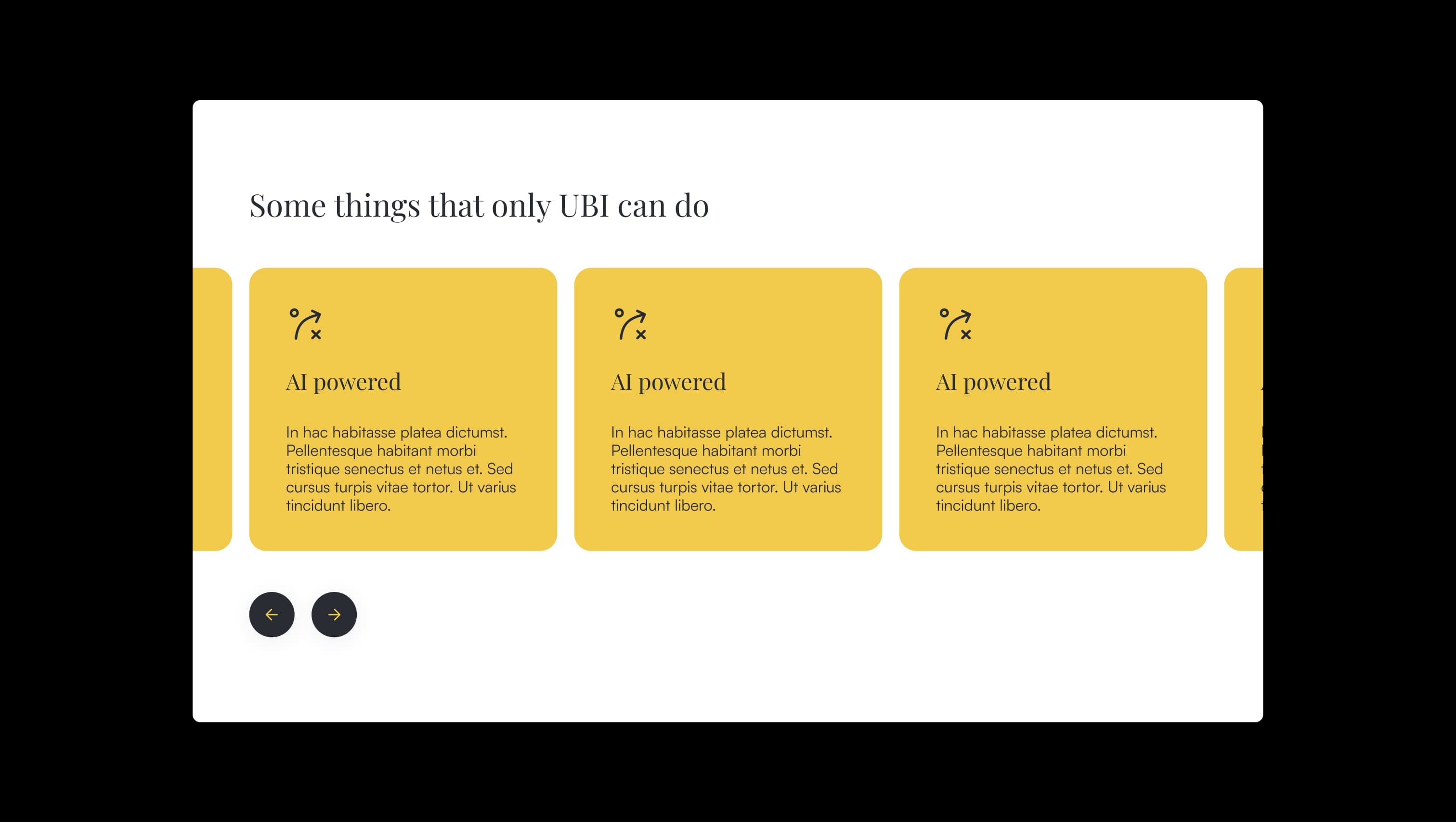 Features Tiles Slider