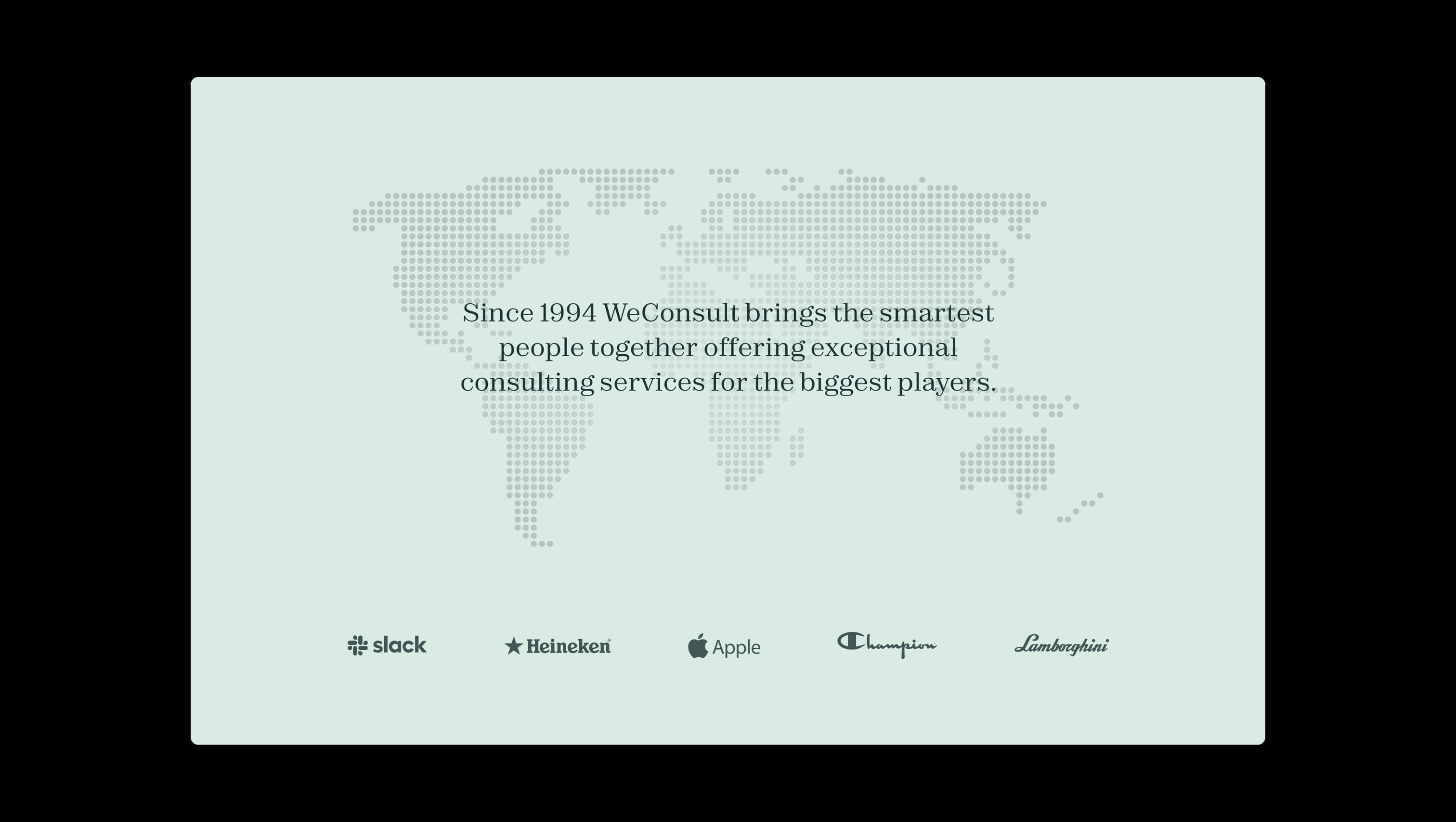 Map Background with Logo Grid