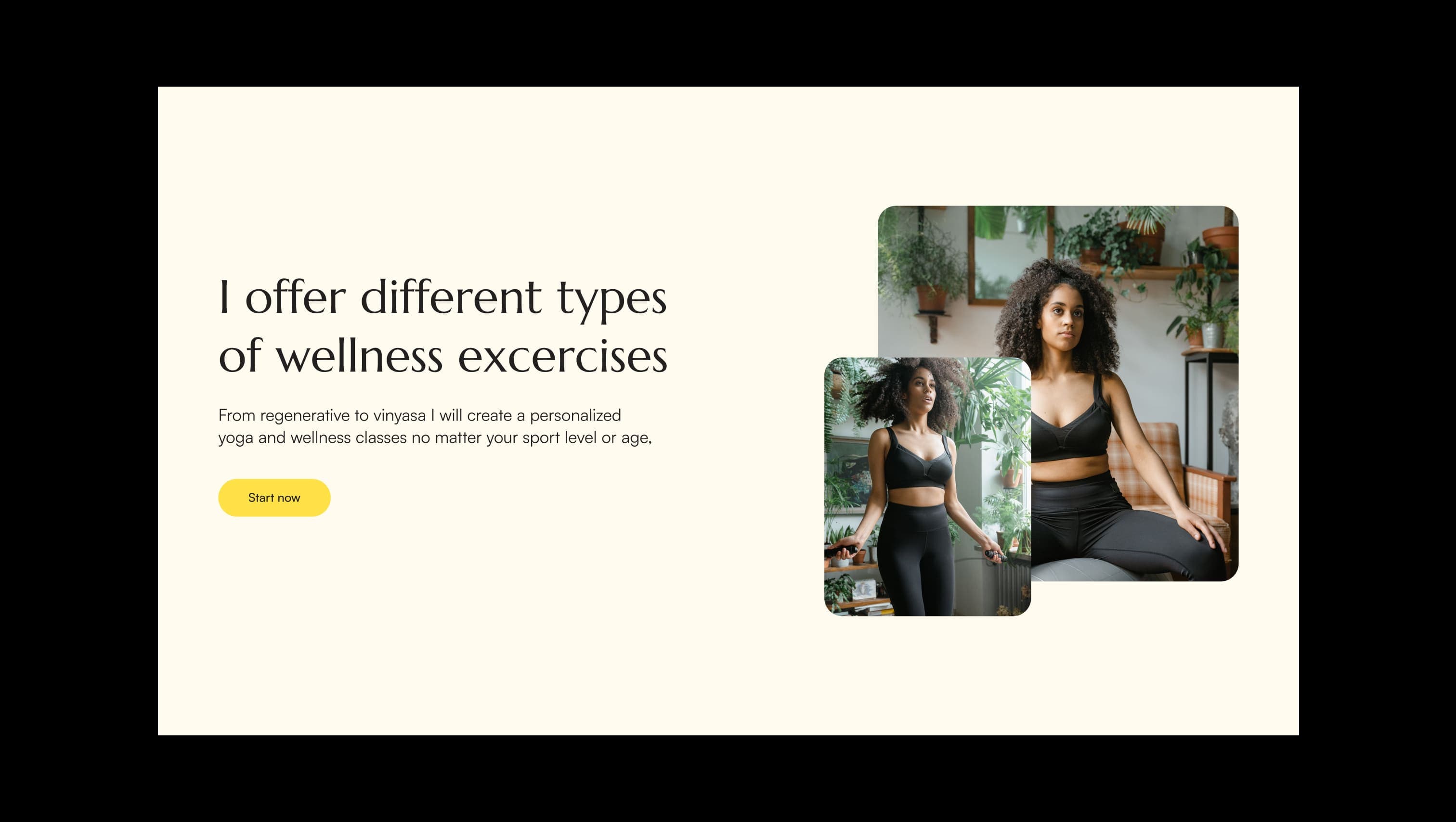 Wellness Services Hero Section