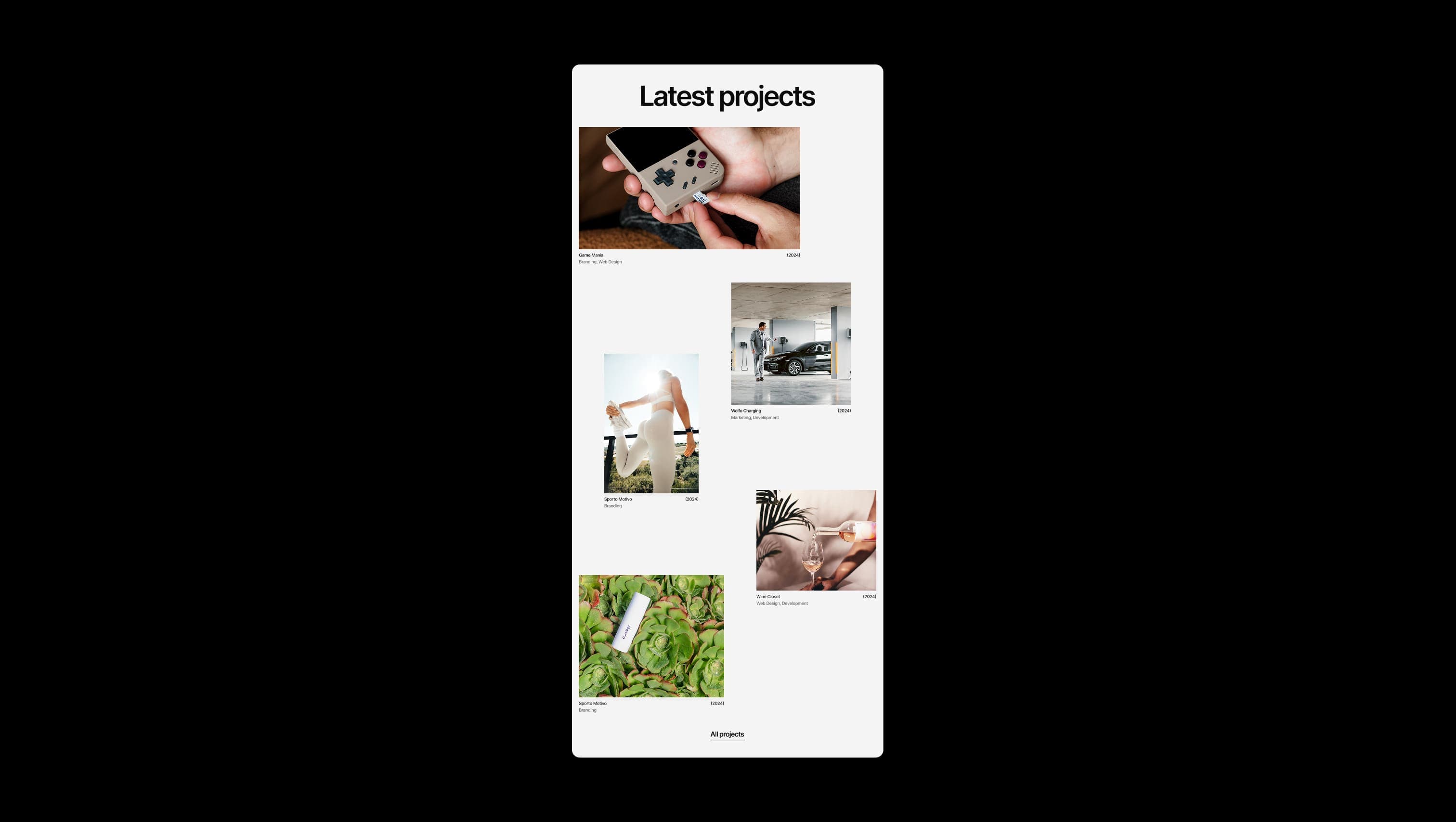 Dynamic Project Grid Portfolio