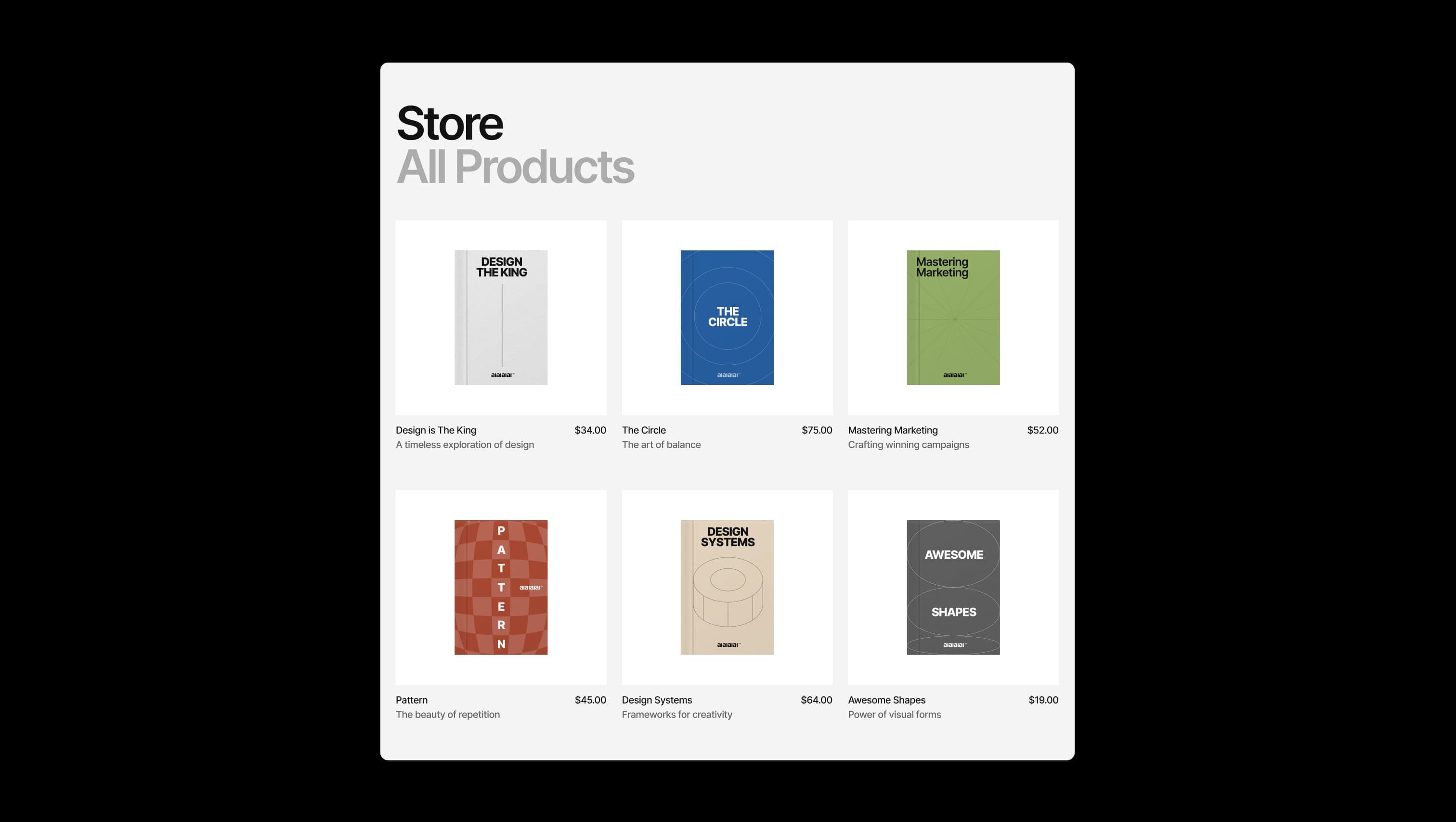 E-commerce Product Grid Store