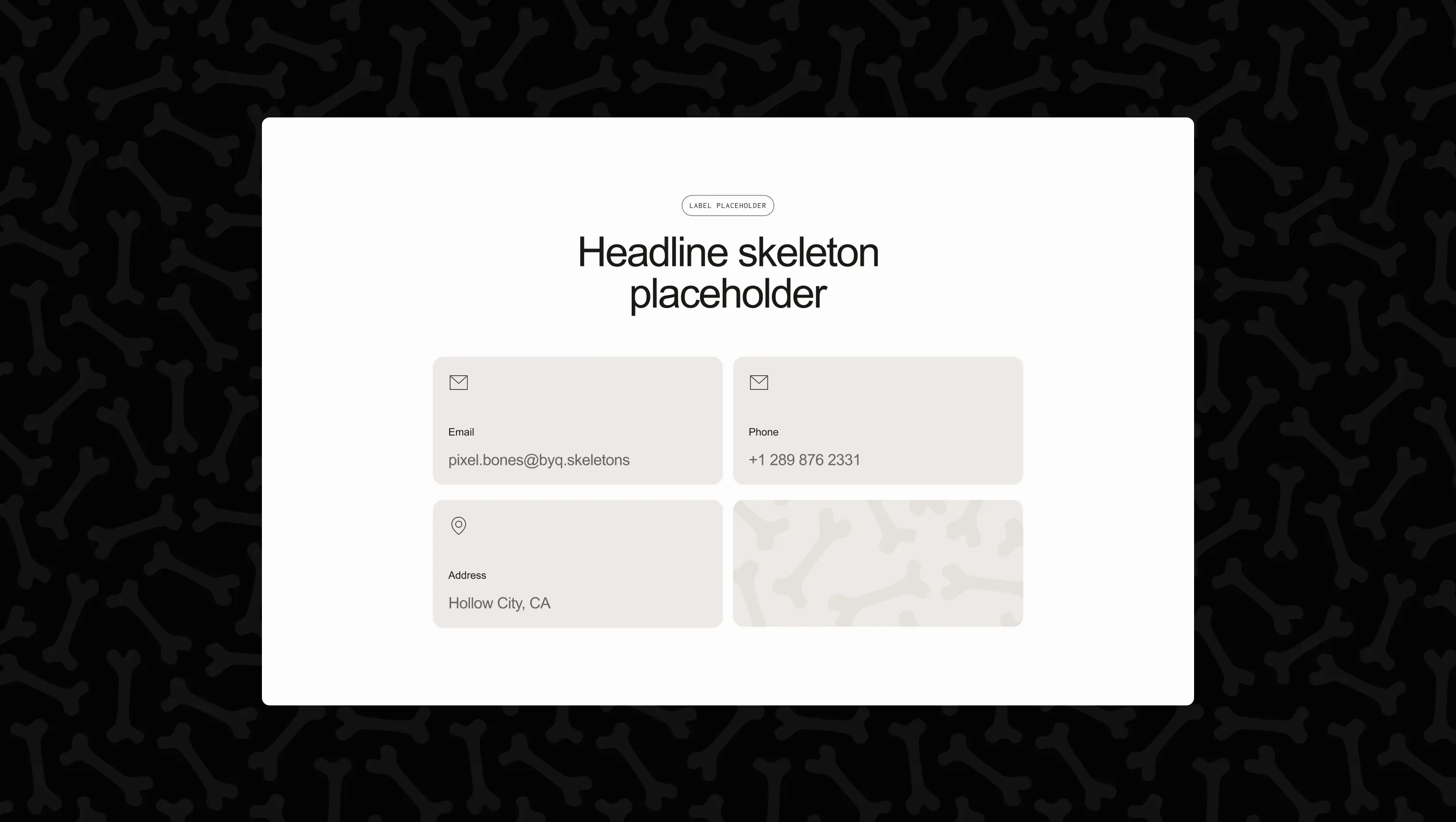Contact Info Grid with Icons