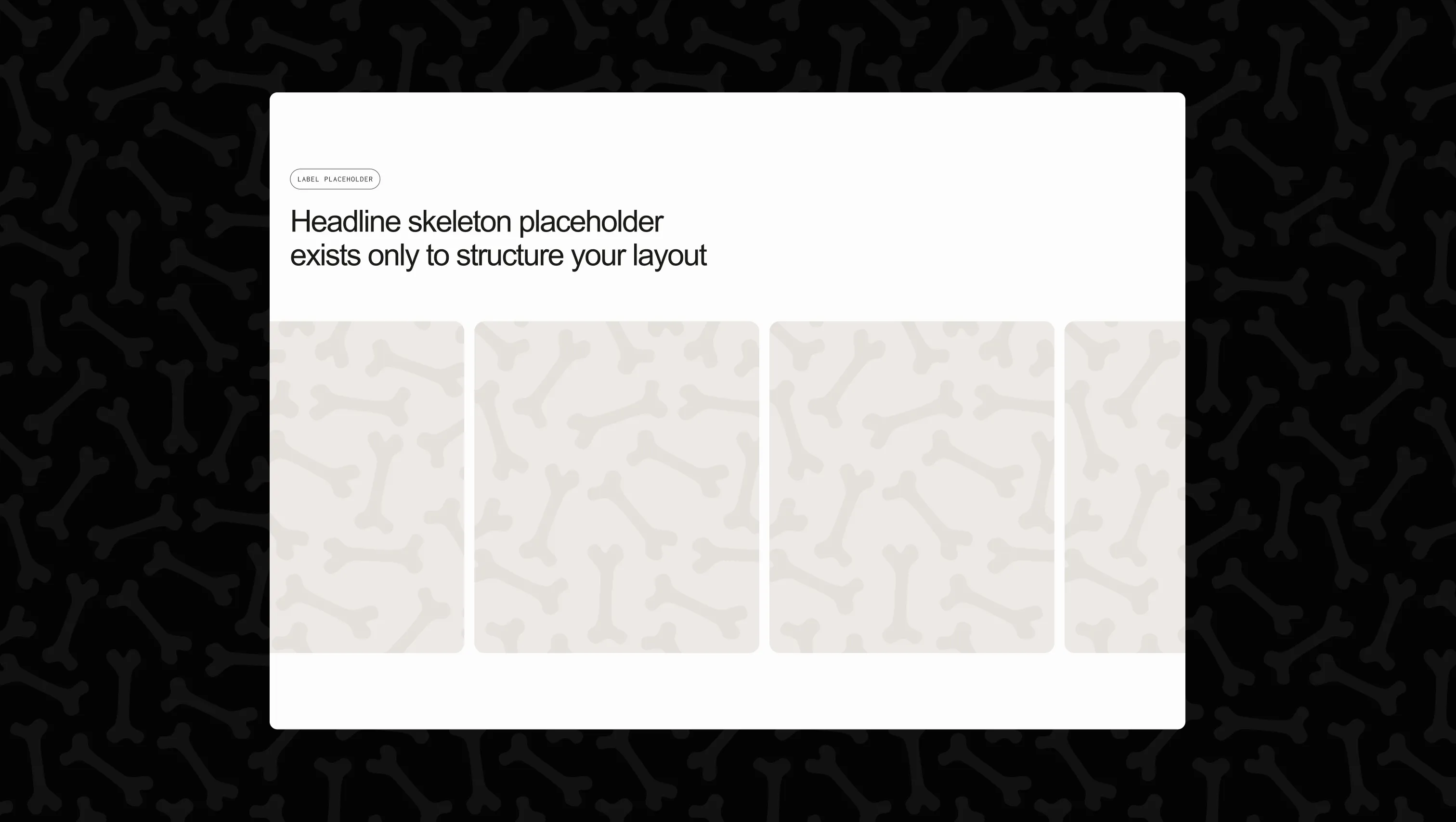 Image Gallery Marquee Wireframe