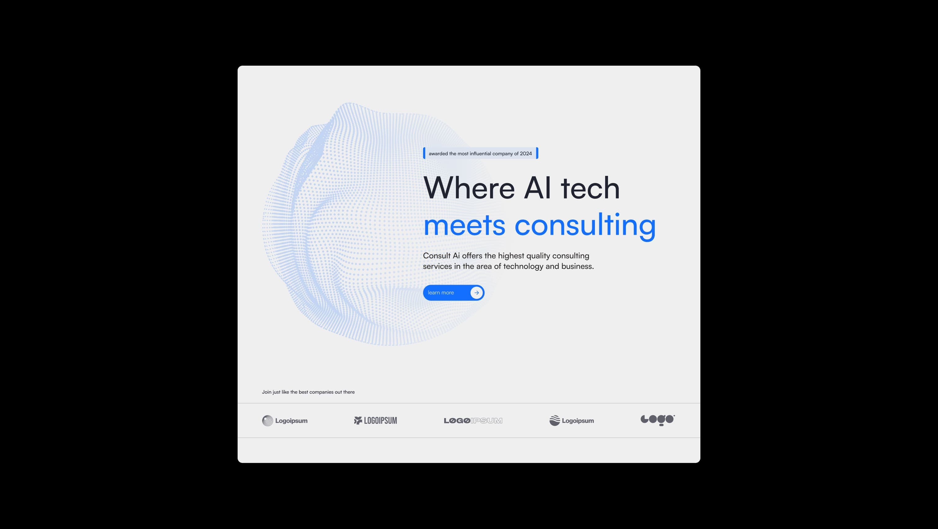 AI Consulting Hero Section