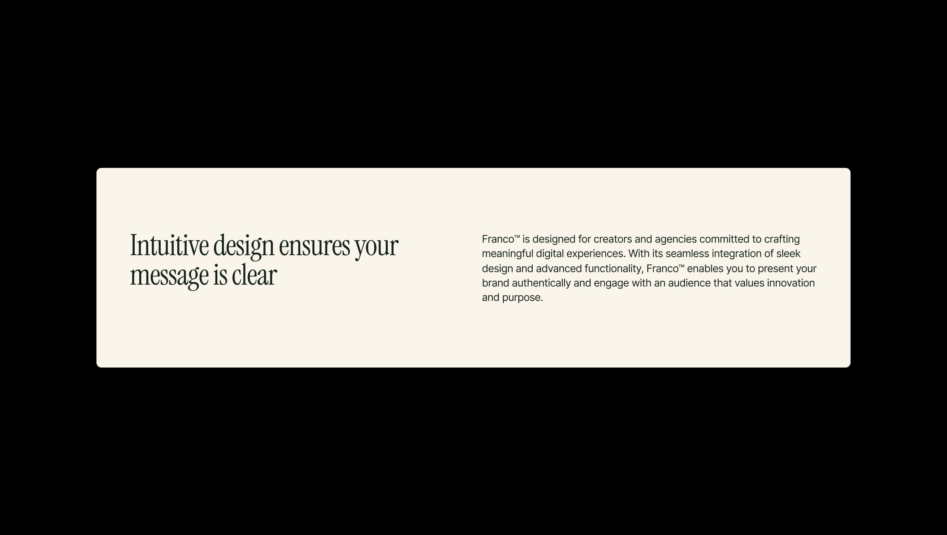 Text Section Two Column Layout