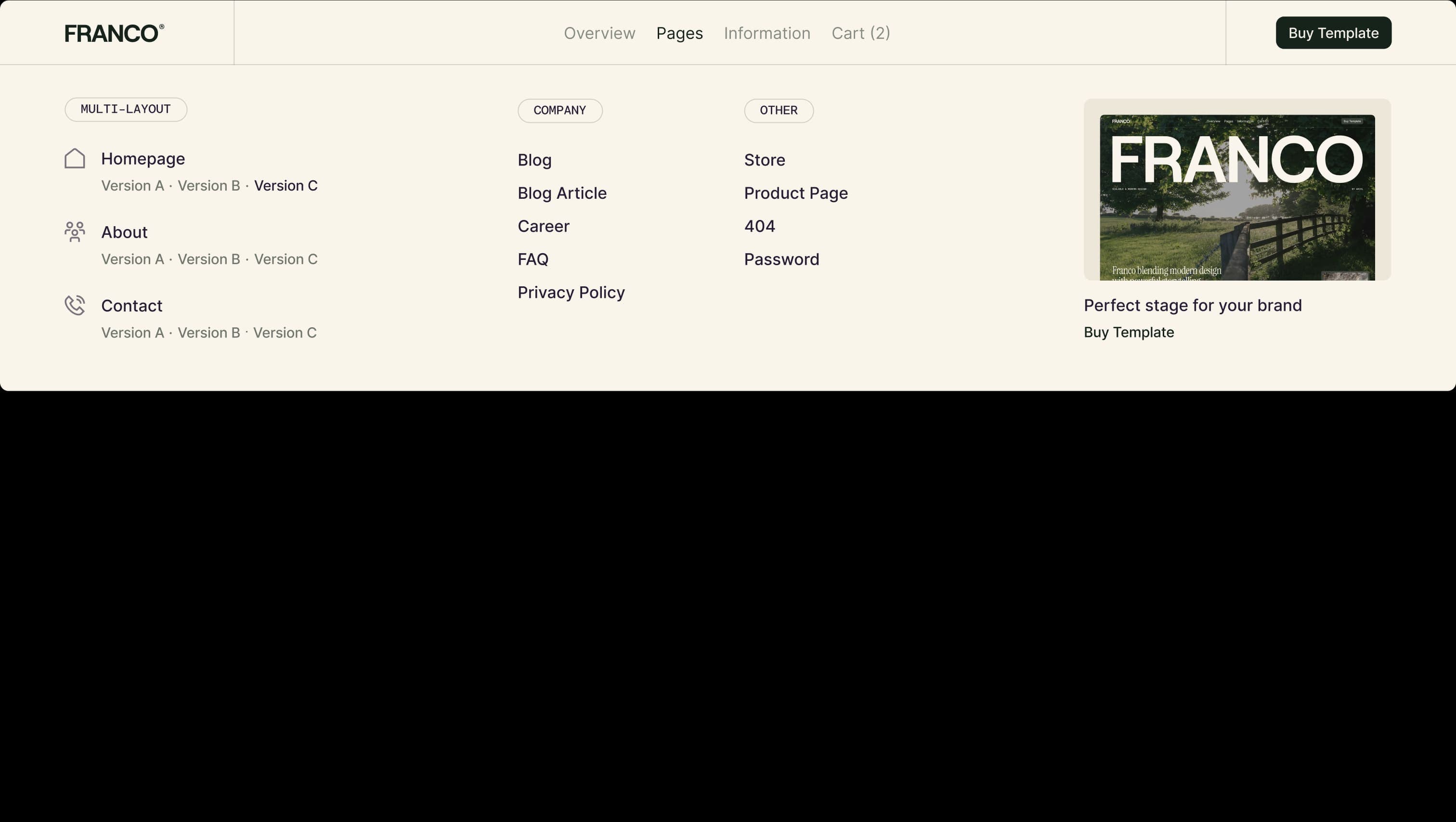 Navigation Bar with Dropdown