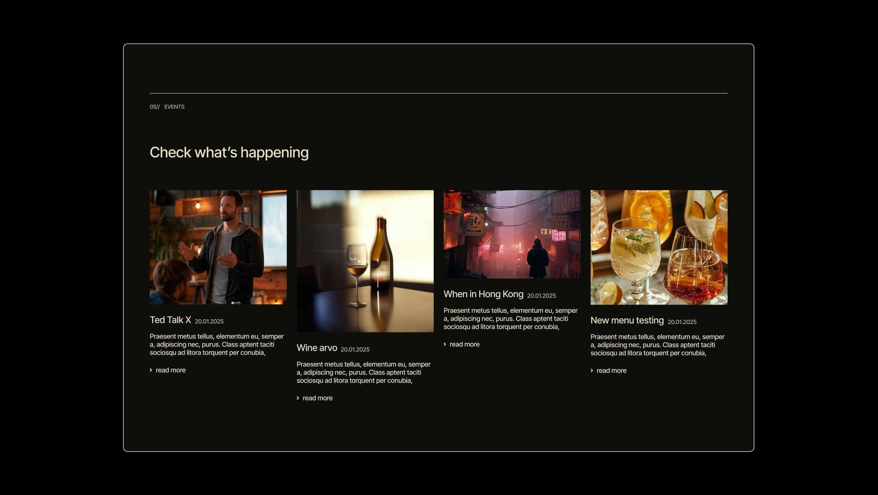 Blog Post Grid Layout