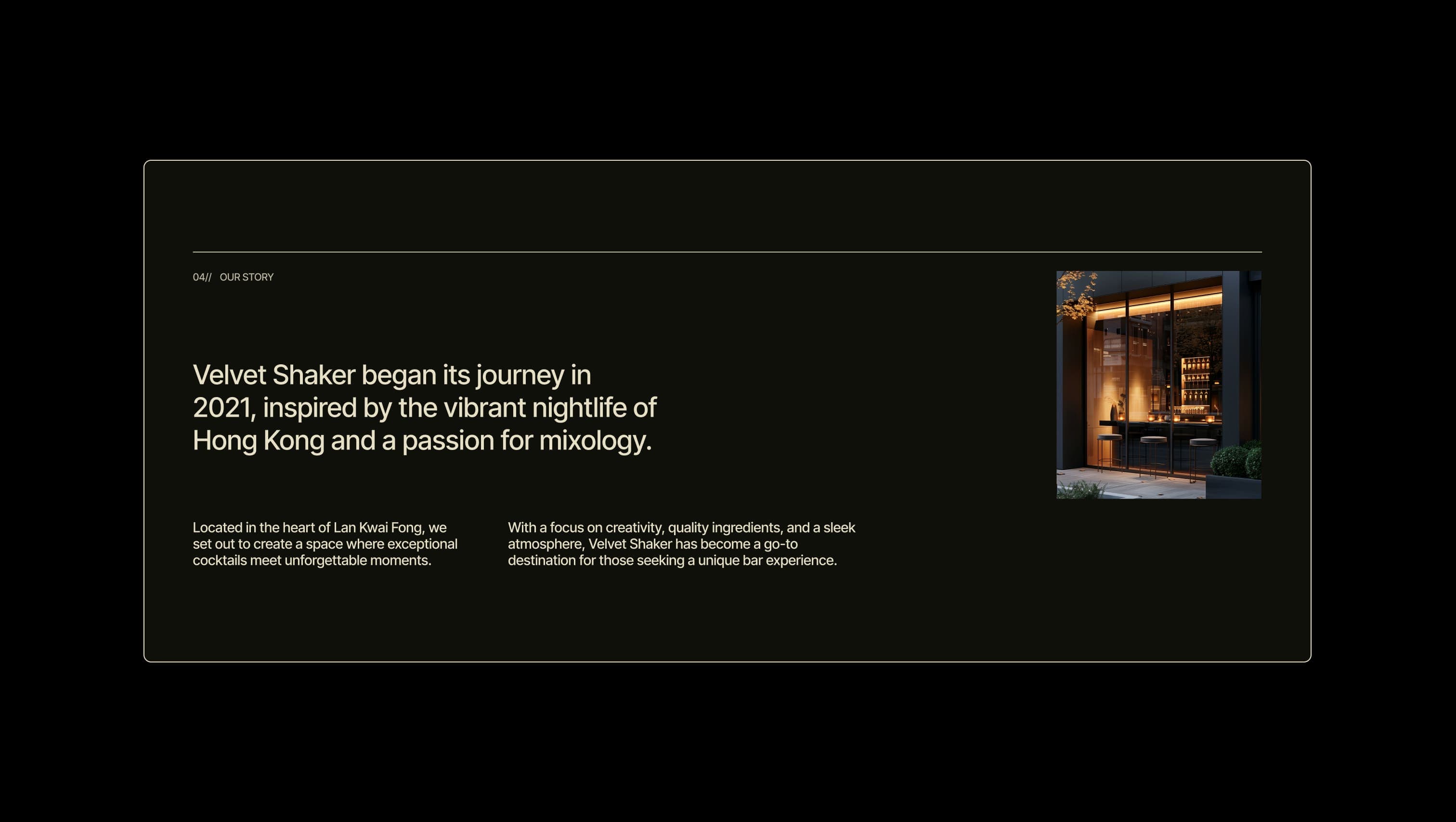 About Story with Slider