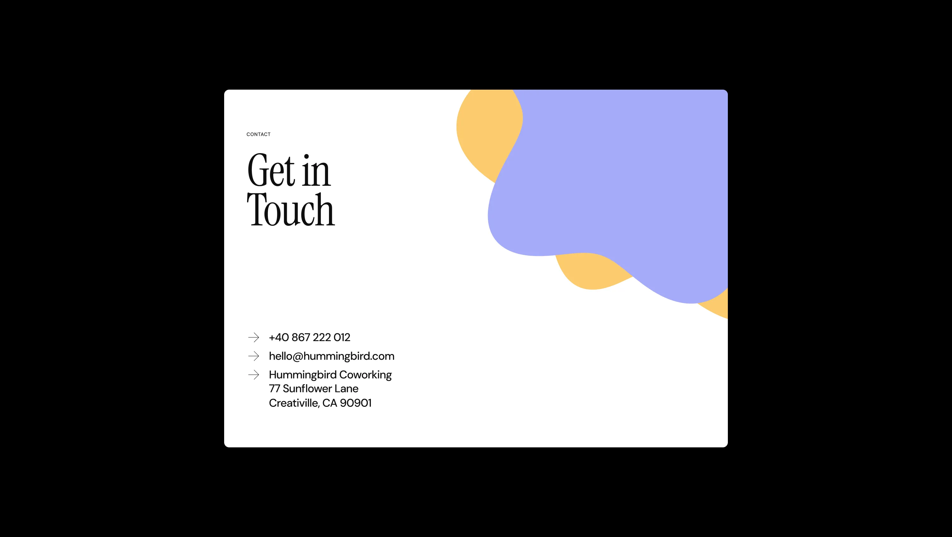 Contact Hero Section