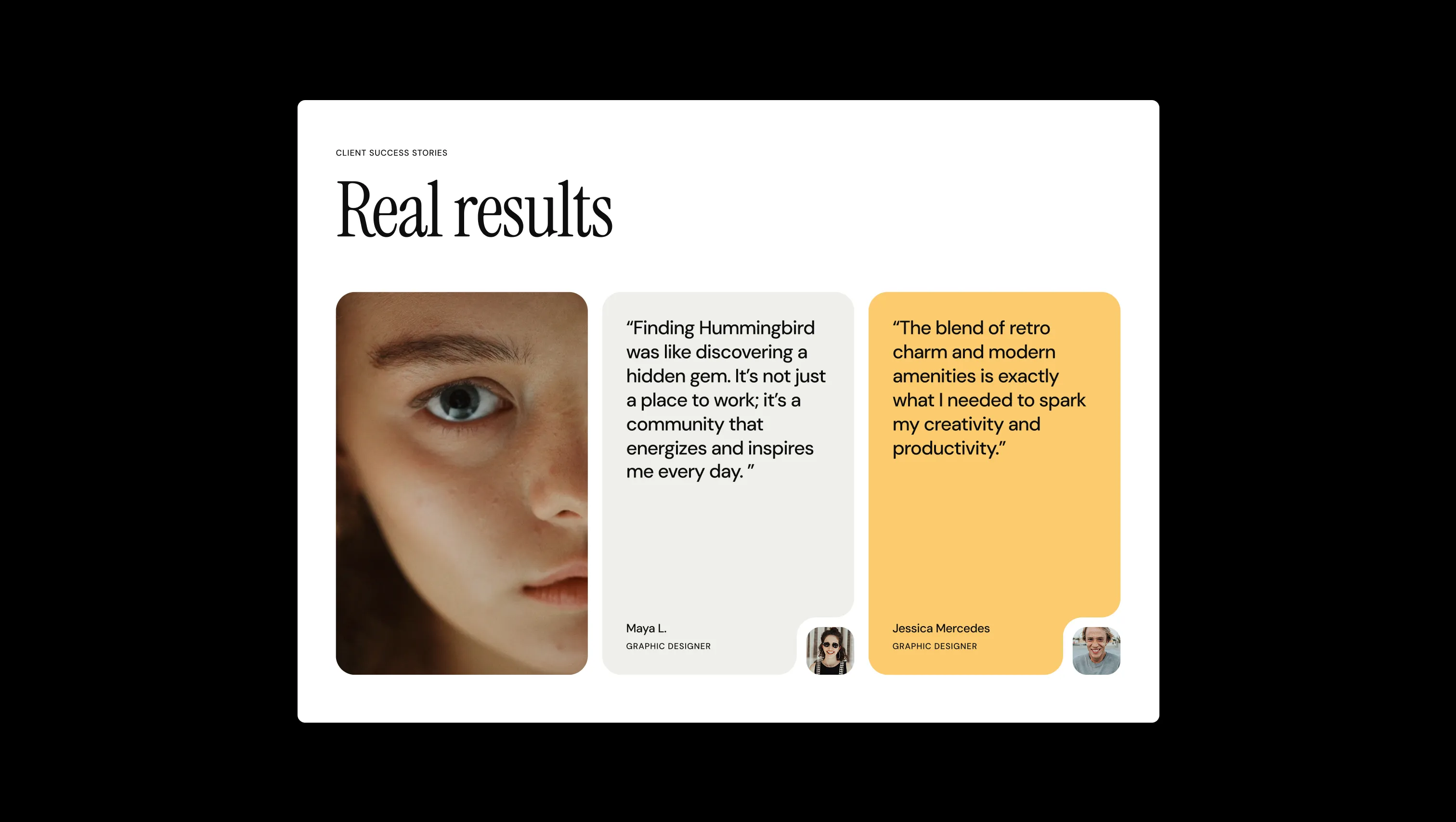 Video Testimonials Grid Layout